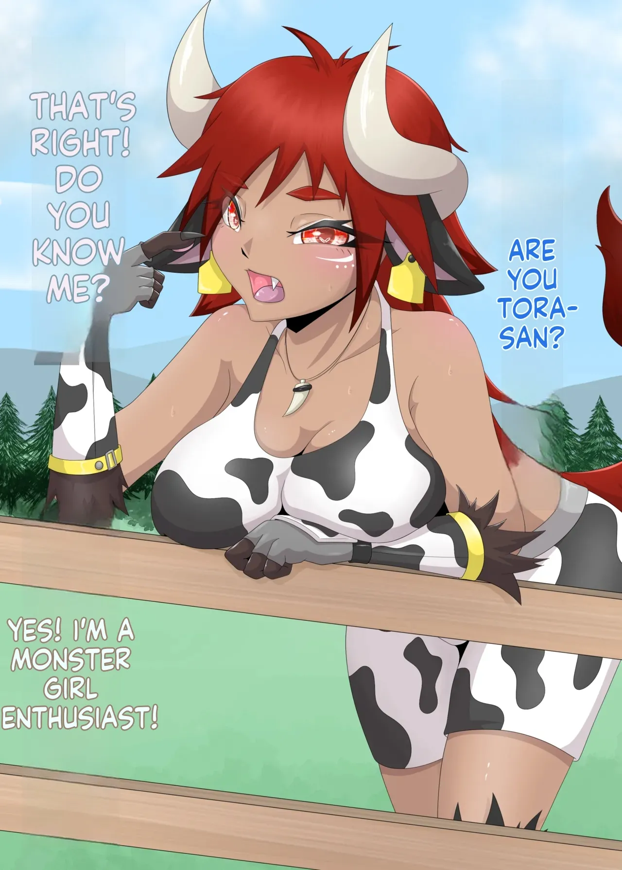 When you say cow, you mean a long tongue, right? page 5 full