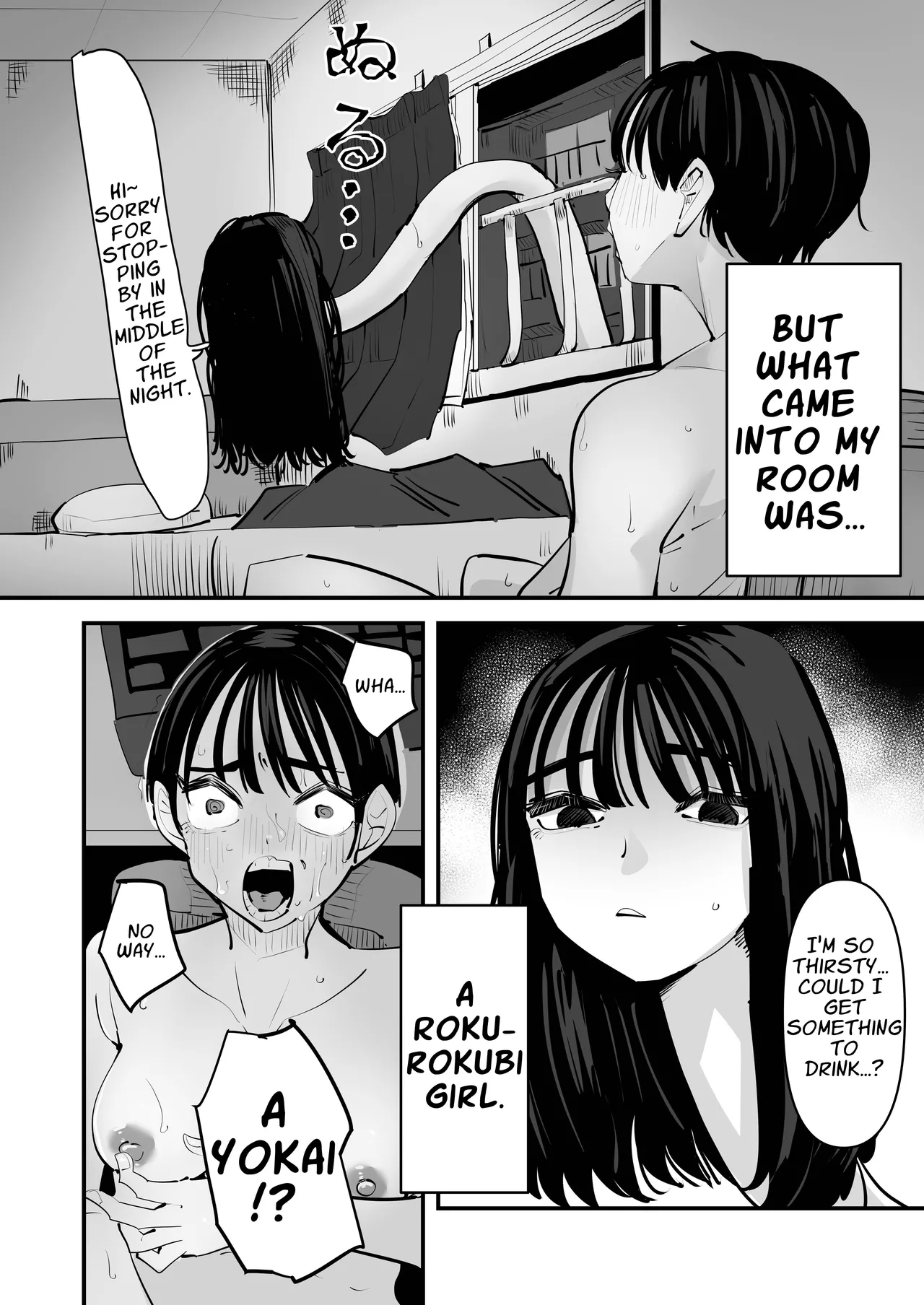 Rokurokubi no Onnanoko to Yuri SEX Shita Hanashi | Yuri Lezzy Sex with a Rokurokubi Yōkai page 3 full