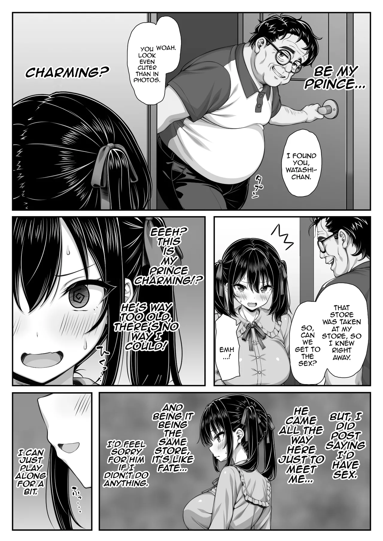 Sekai Ichi Kawaii Watashi-chan no Unmei no Hito wa Zetsurin Dekachin Oji-san | I'm The World's Cutest Girl And My Destined Partner Is A Peerless Old Man With A Huge Dick page 4 full