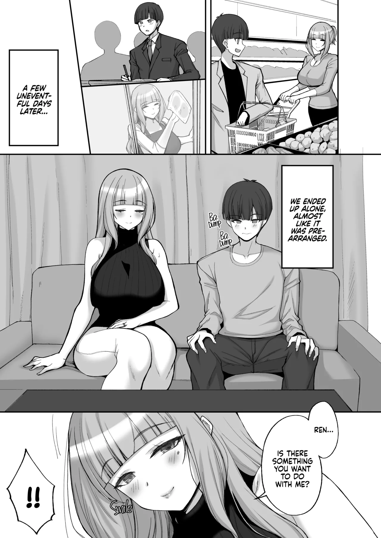 Hatsukoi no Bakunyuu Tomo Mama ga Yasashiku Sei no Tehodoki o Shitekureru Hanashi | Learning About Sex From My Friend's Mom page 8 full