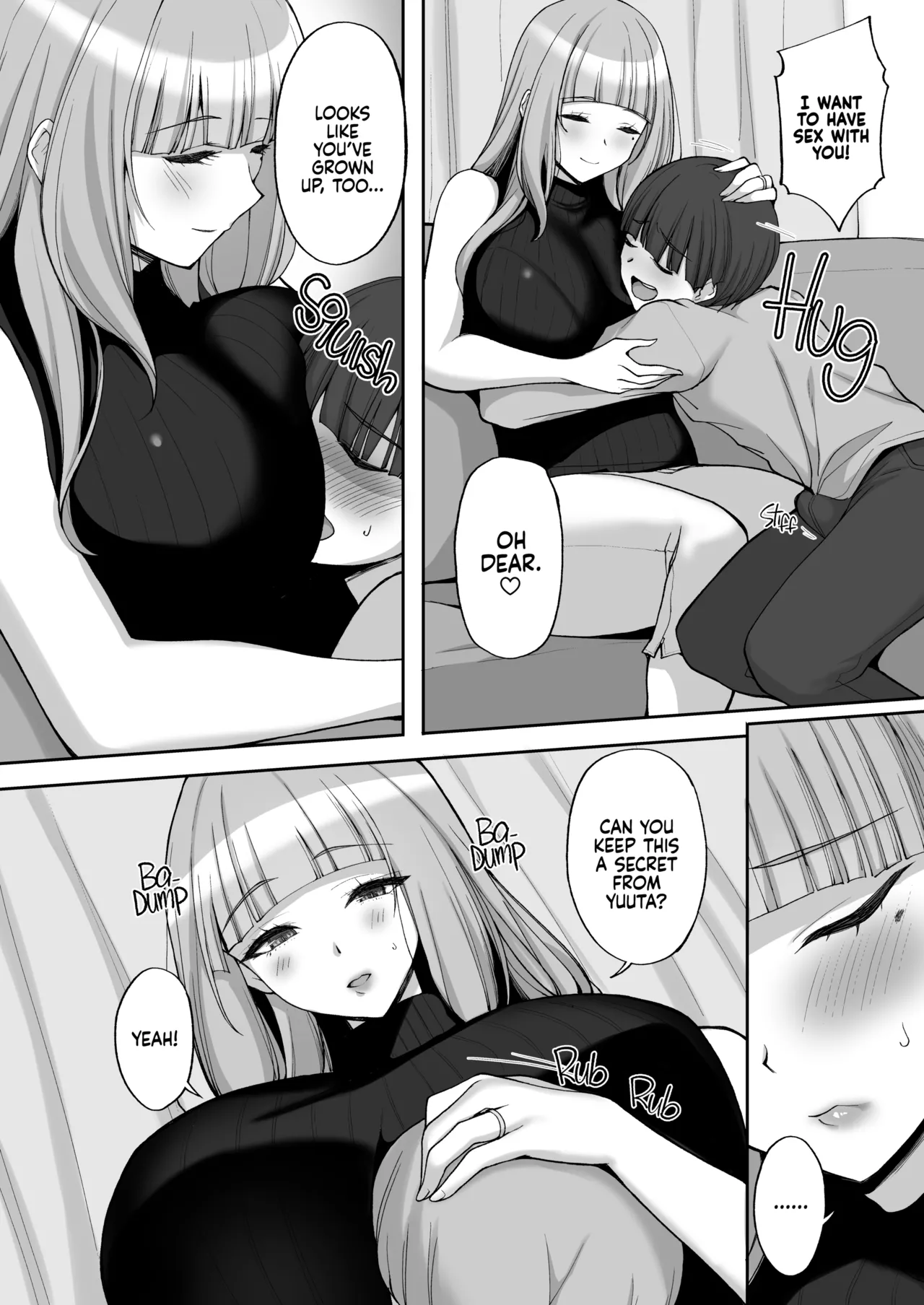 Hatsukoi no Bakunyuu Tomo Mama ga Yasashiku Sei no Tehodoki o Shitekureru Hanashi | Learning About Sex From My Friend's Mom page 9 full