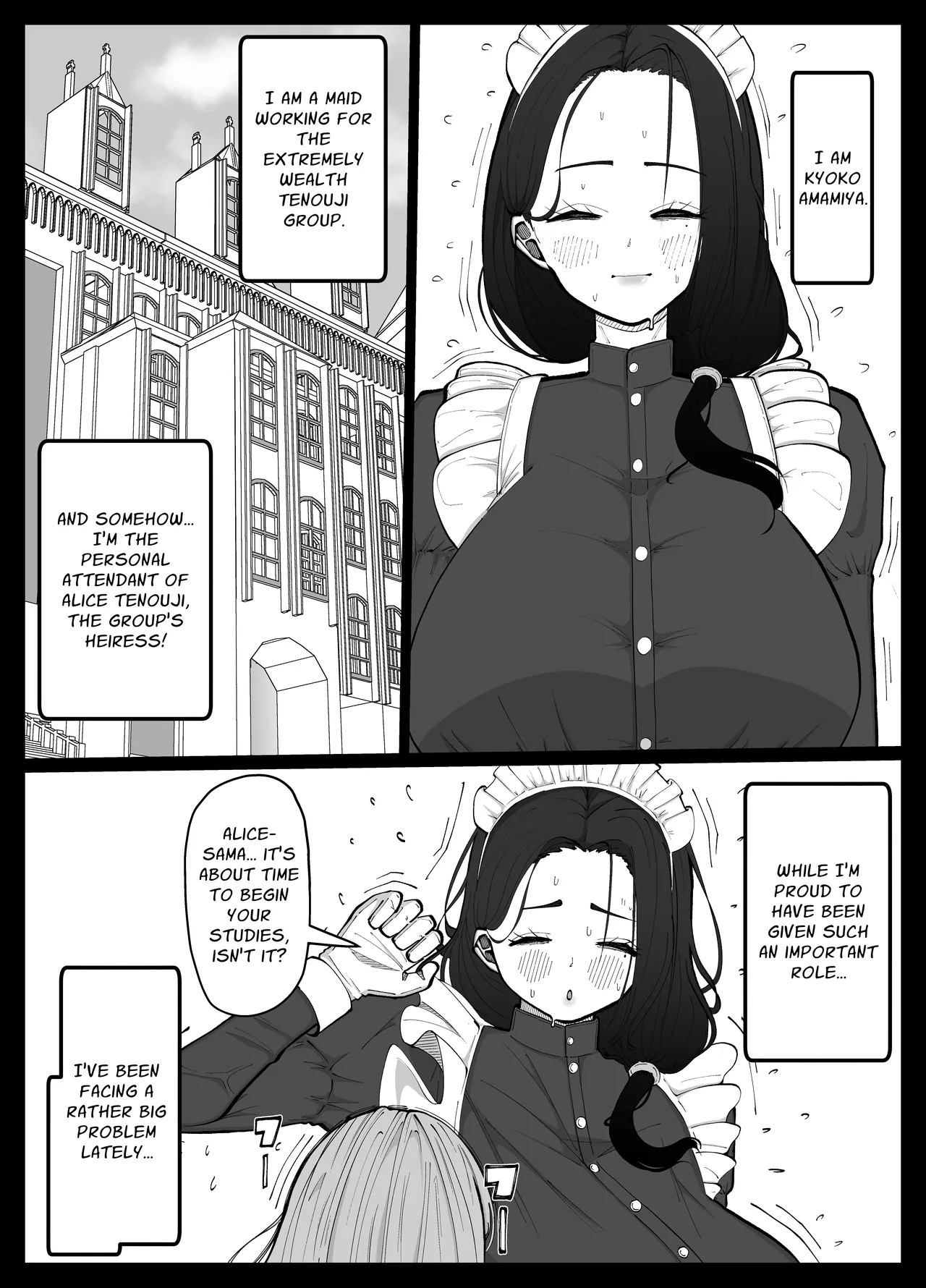 Shasei Daisuki Futanari Ojou-sama o Osewa suru Maid-san no Hanashi | The Tale of a Maid who Sexually Services a Splurge Lovin' Dickchick page 2 full