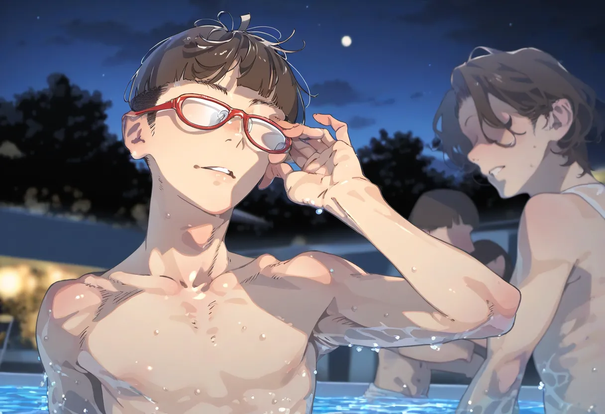 【cl-_-lo】【AI Generated】ナイトプールで偶然会った親友の彼女と流れでセックスしたら相性抜群 page 8 full