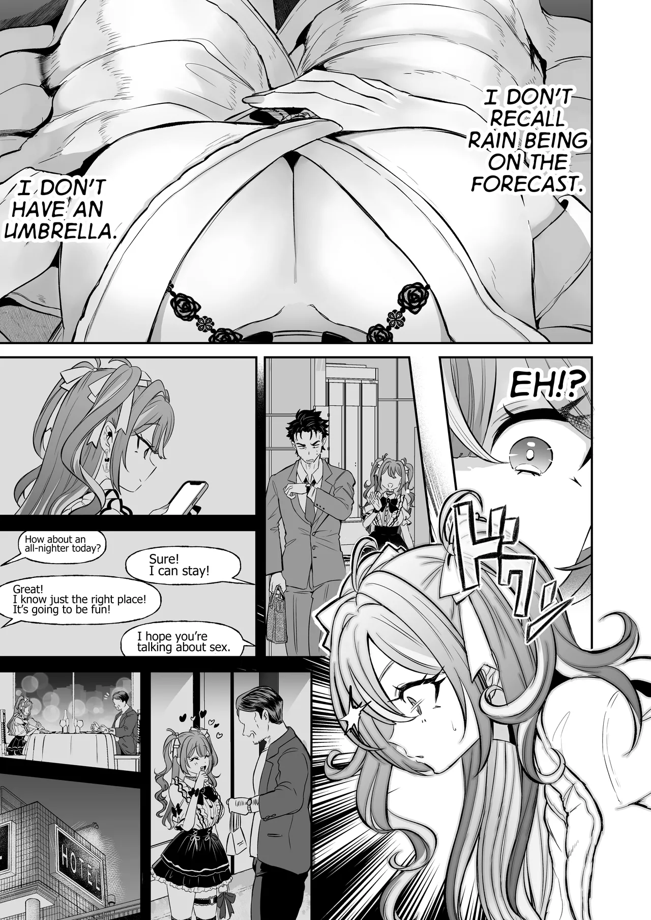 Pien na Ore, Shachiku na Watashi. ~Kinou made Black datta noni, Okitara Sekai ga Pink ni Somattete Kusa Nan da ga~ - A pien me, A slave me. It was a black company until yesterday, but when i woke up, the world was dyed in Plonk and i can't help but laugh page 9 full