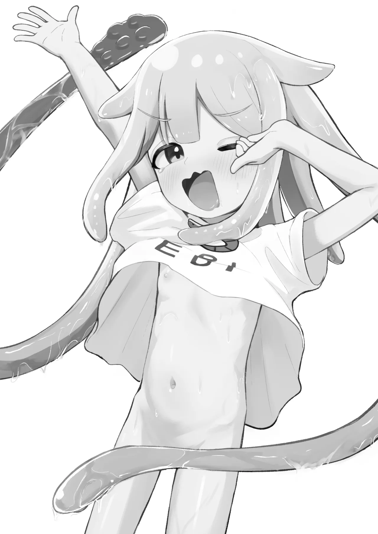 Takokko Menme-chan! ~Shokushu Musume ni Shibori Torarechau Hanashi | 小小章鱼萌萌酱来咯！ page 3 full