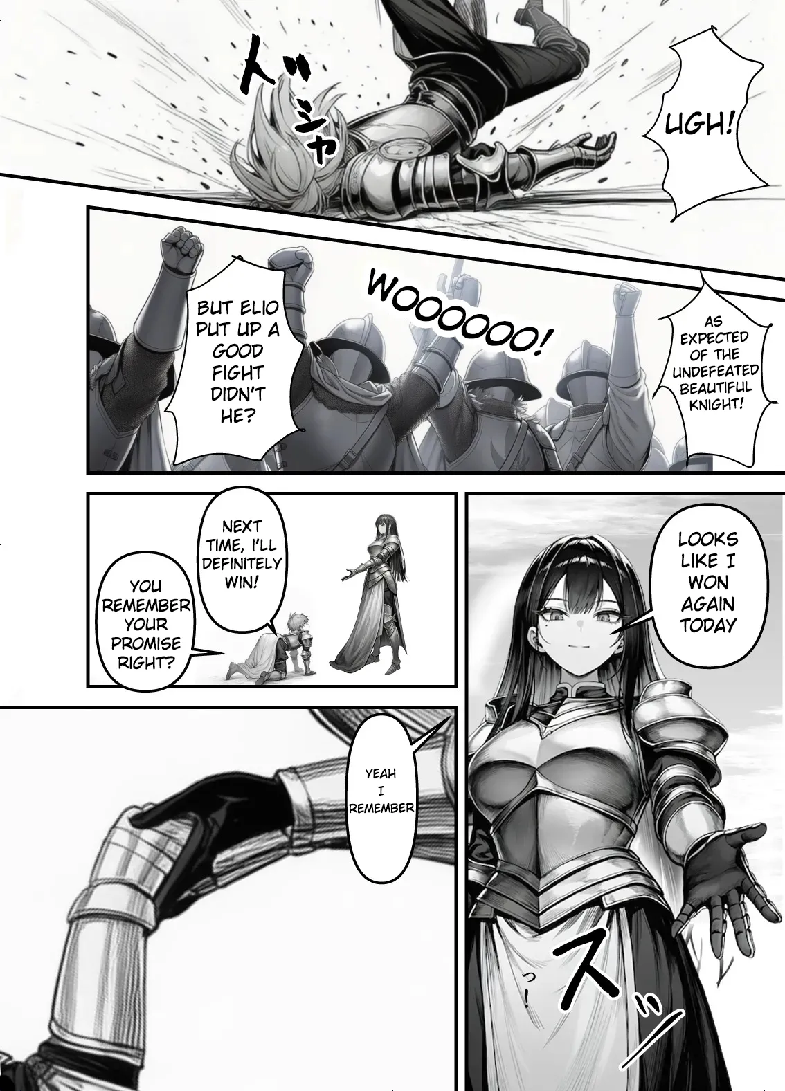 Female Knight Commander, Humiliated Fall NTR - The Day My Admired Commander Ortina Lost -  Yoru Akubi Shōtai page 3 full