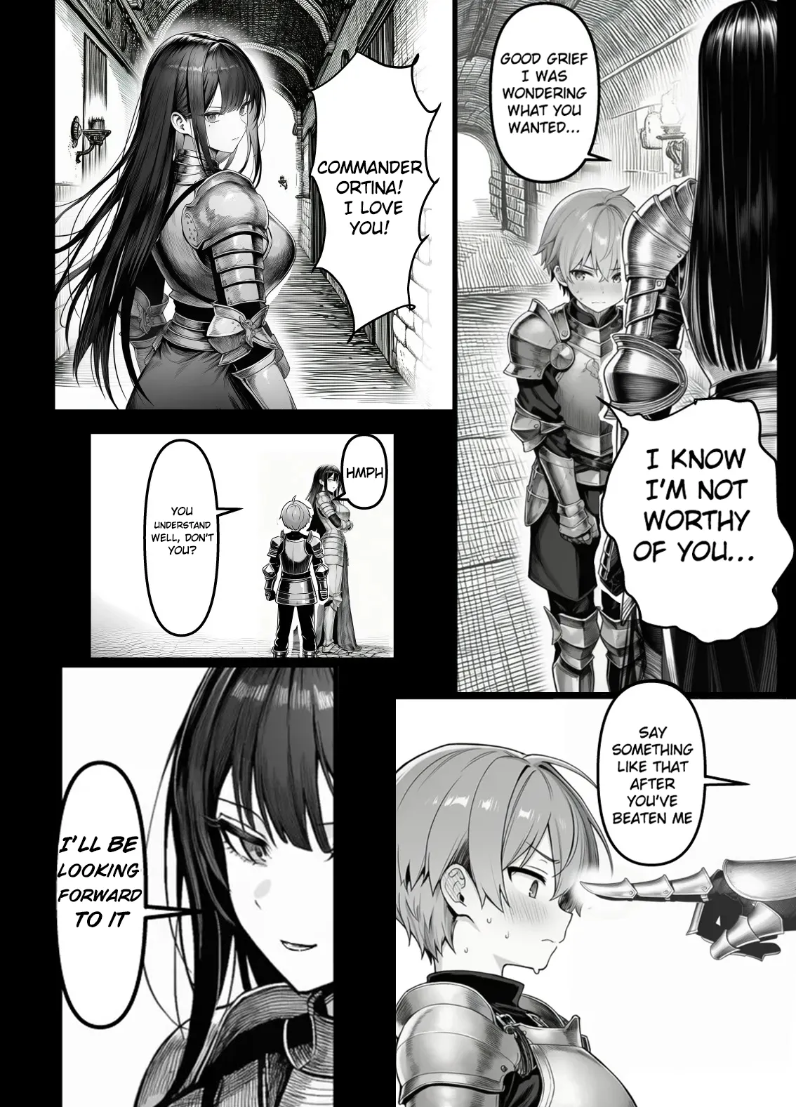Female Knight Commander, Humiliated Fall NTR - The Day My Admired Commander Ortina Lost -  Yoru Akubi Shōtai page 4 full