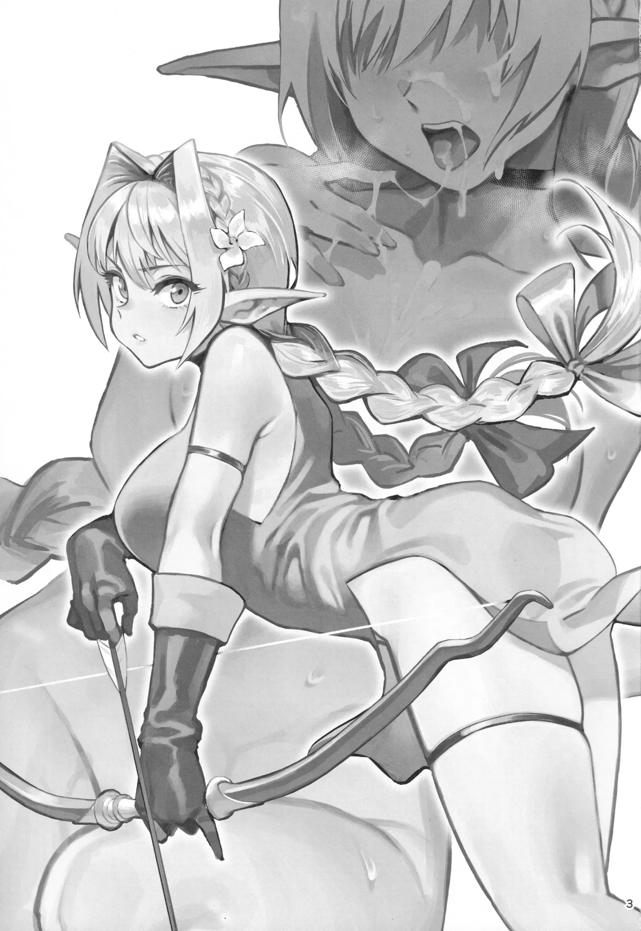 Karen na Elf no Anoko ga Mitsuryousha no Ningen ni NTRreta Hanashi page 2 full