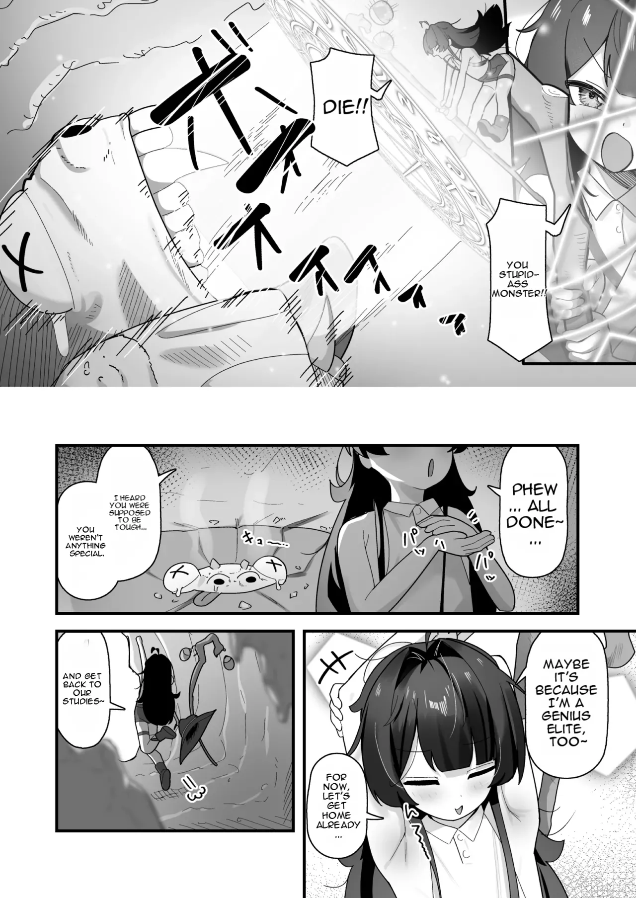 Instant Fall via Hypnosis Magic❤ Cheeky Witch Koko-chan ~A Genius Elite, Yet...❤ Monster page 3 full