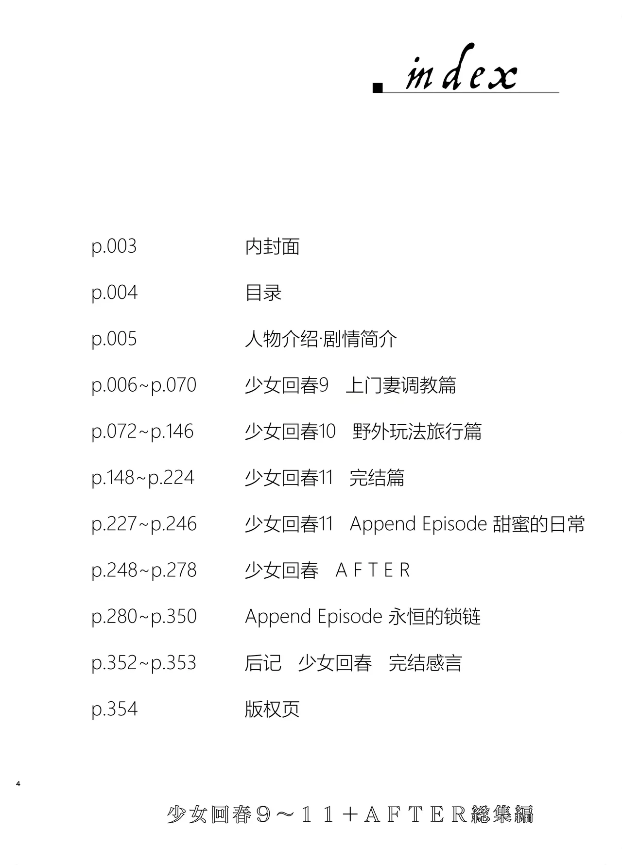 Shoujo Kaishun 9~11 + AFTER COMPILATION page 4 full