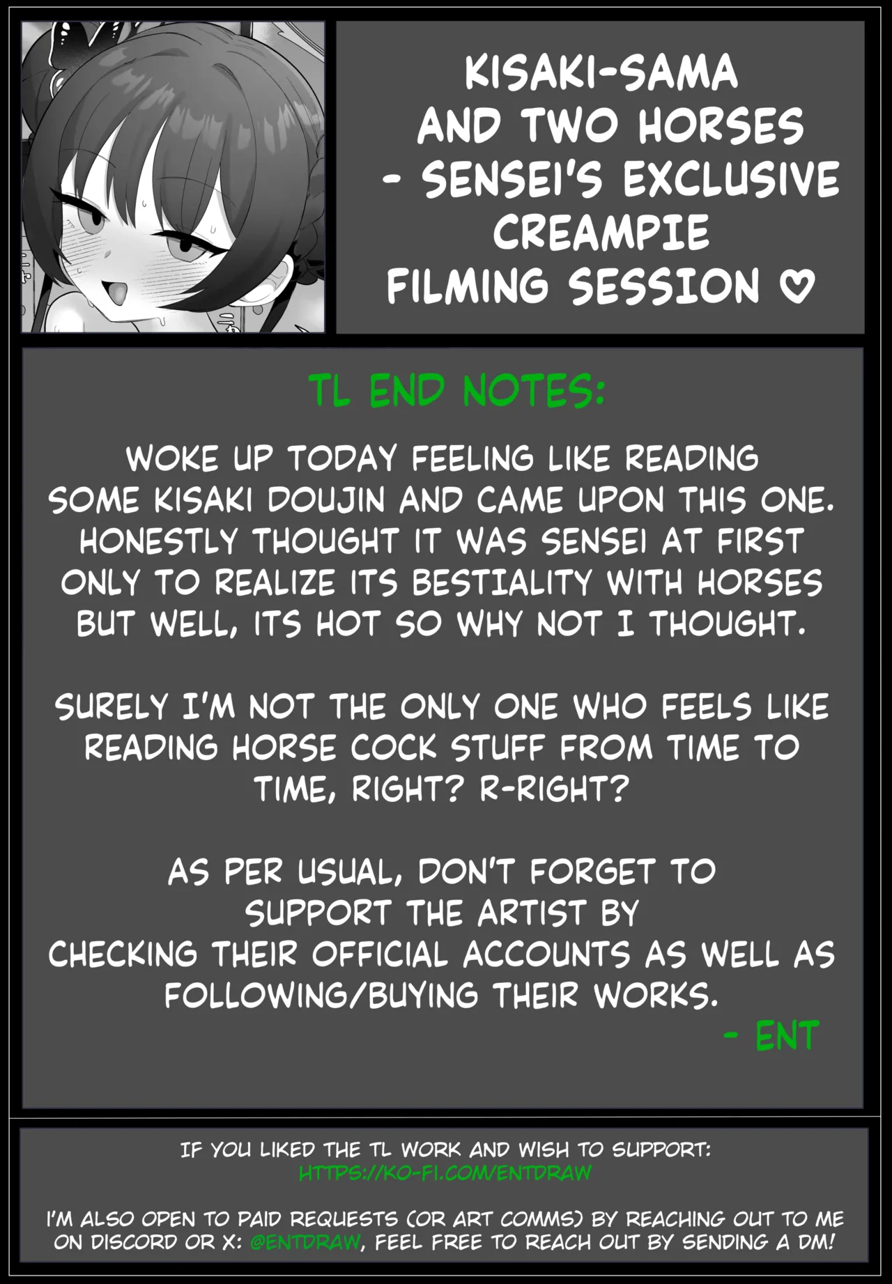 Kisaki-sama and Two Horses - Sensei's Exclusive Creampie Filming Session ♡ page 7 full