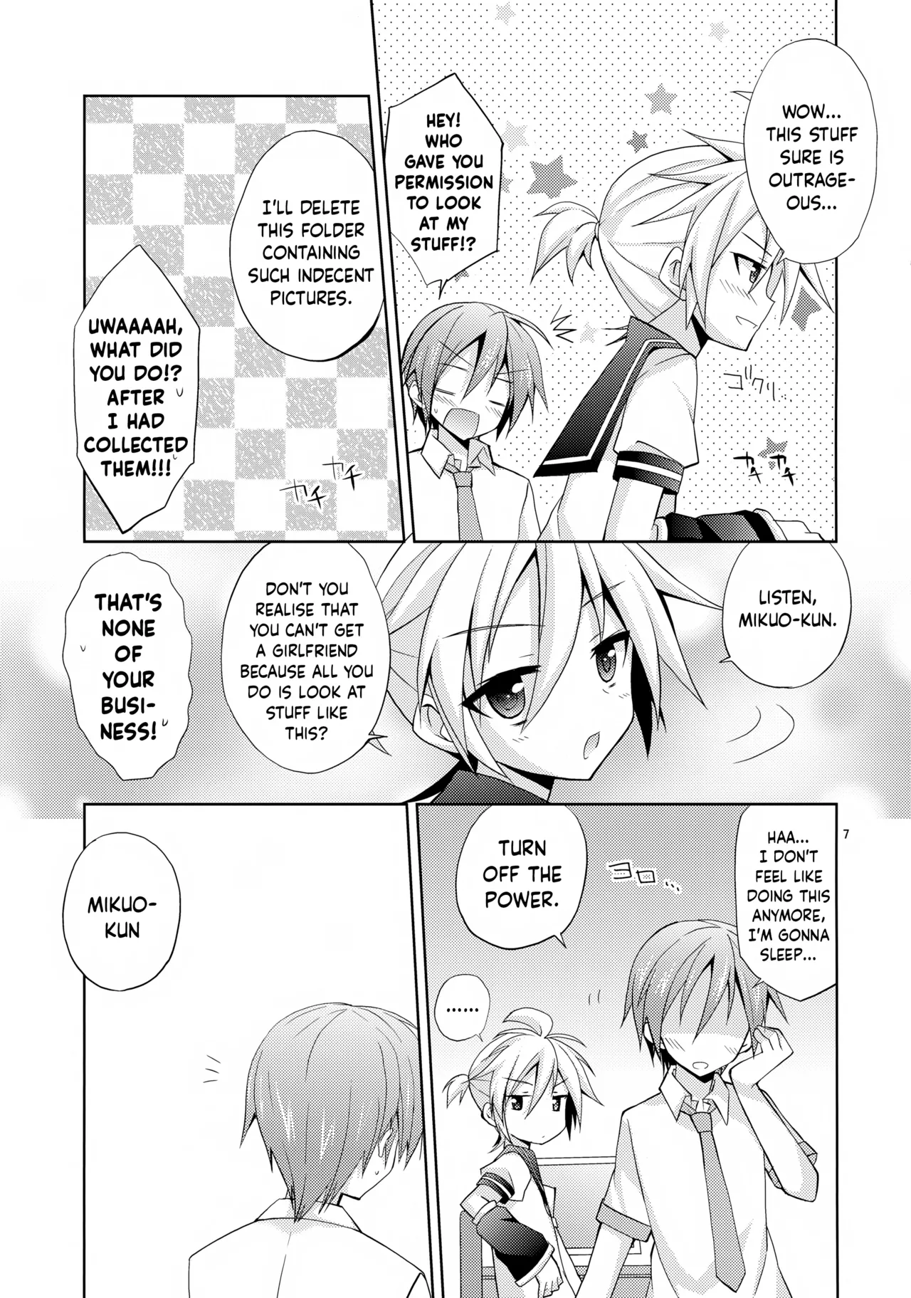 Len-kun ga Gachi Sugite Kowai | Len-kun Is So Eager It Scares Me page 7 full