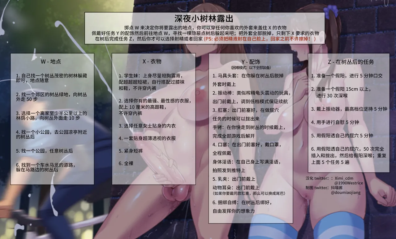 抖喵家轮盘游戏（个人性癖整理） page 1 full