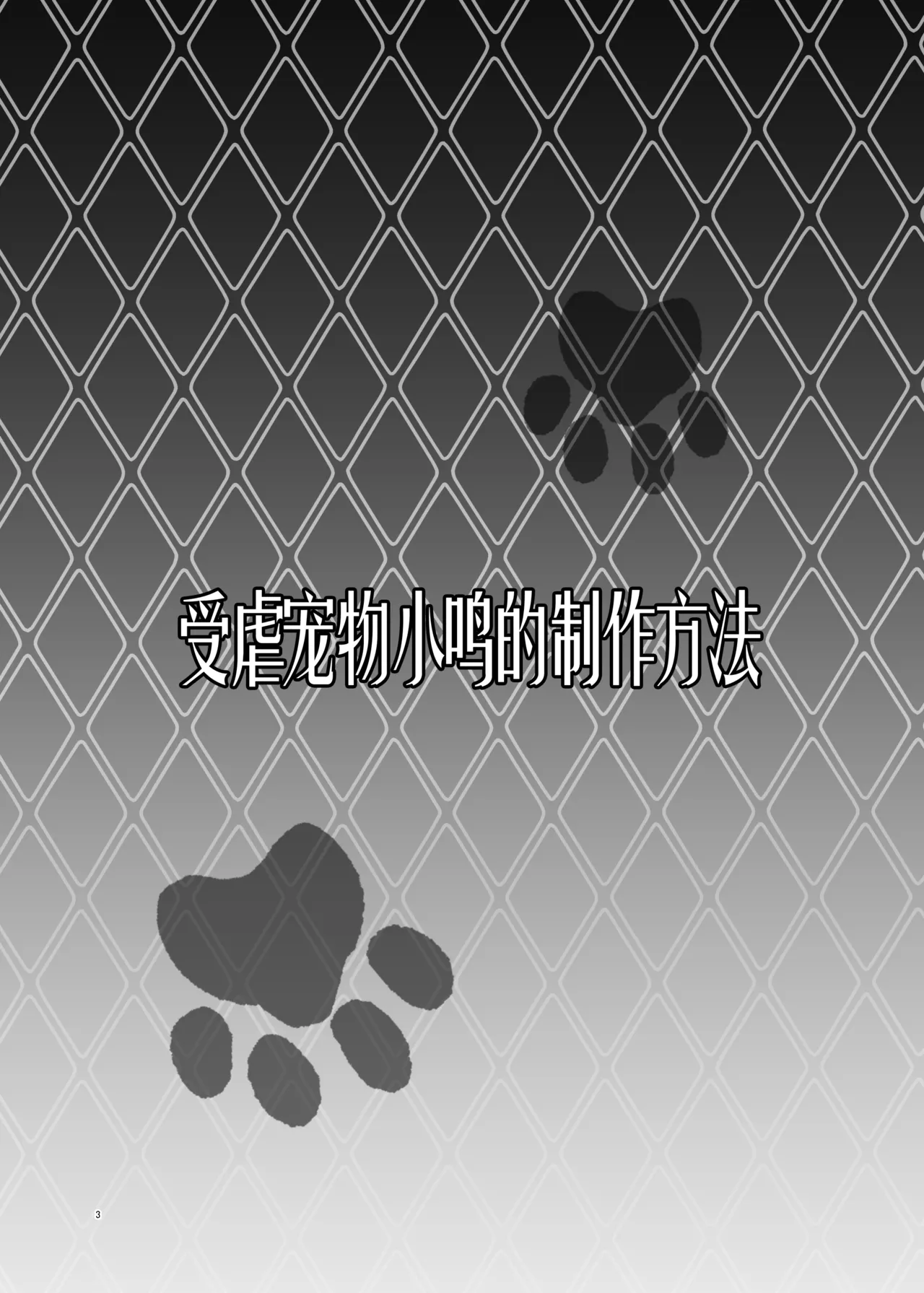 Maso Pet Making | 受虐宠物小鸣的制作方法 page 3 full