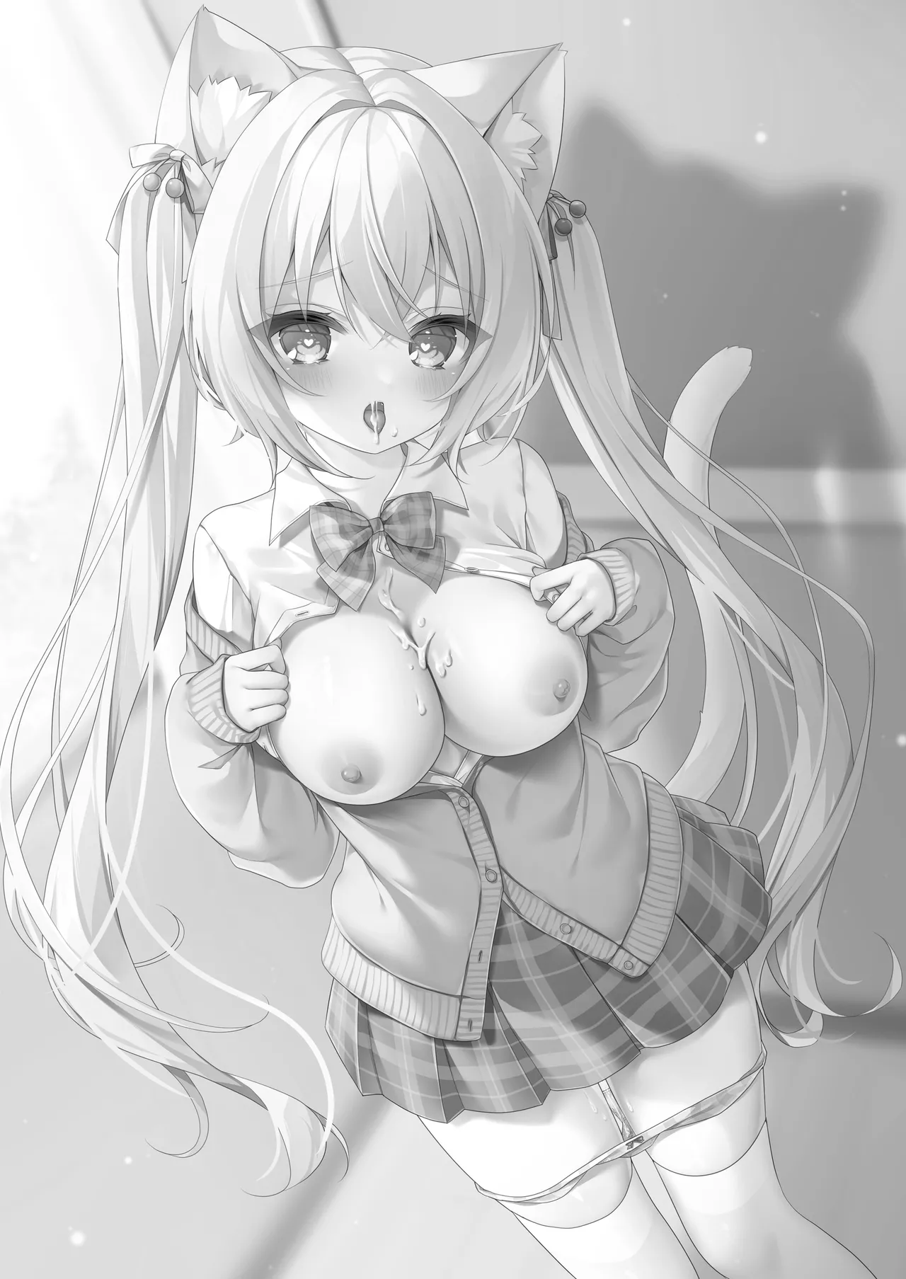 Hatsujou Neko no Osewa no Shikata 3 ~Cherry Hen Hokenshitsu de Yuuwaku Hatsujou H~ | 发情猫猫的悉心照料方法 3~樱桃篇在保健室诱惑发情H~ page 4 full