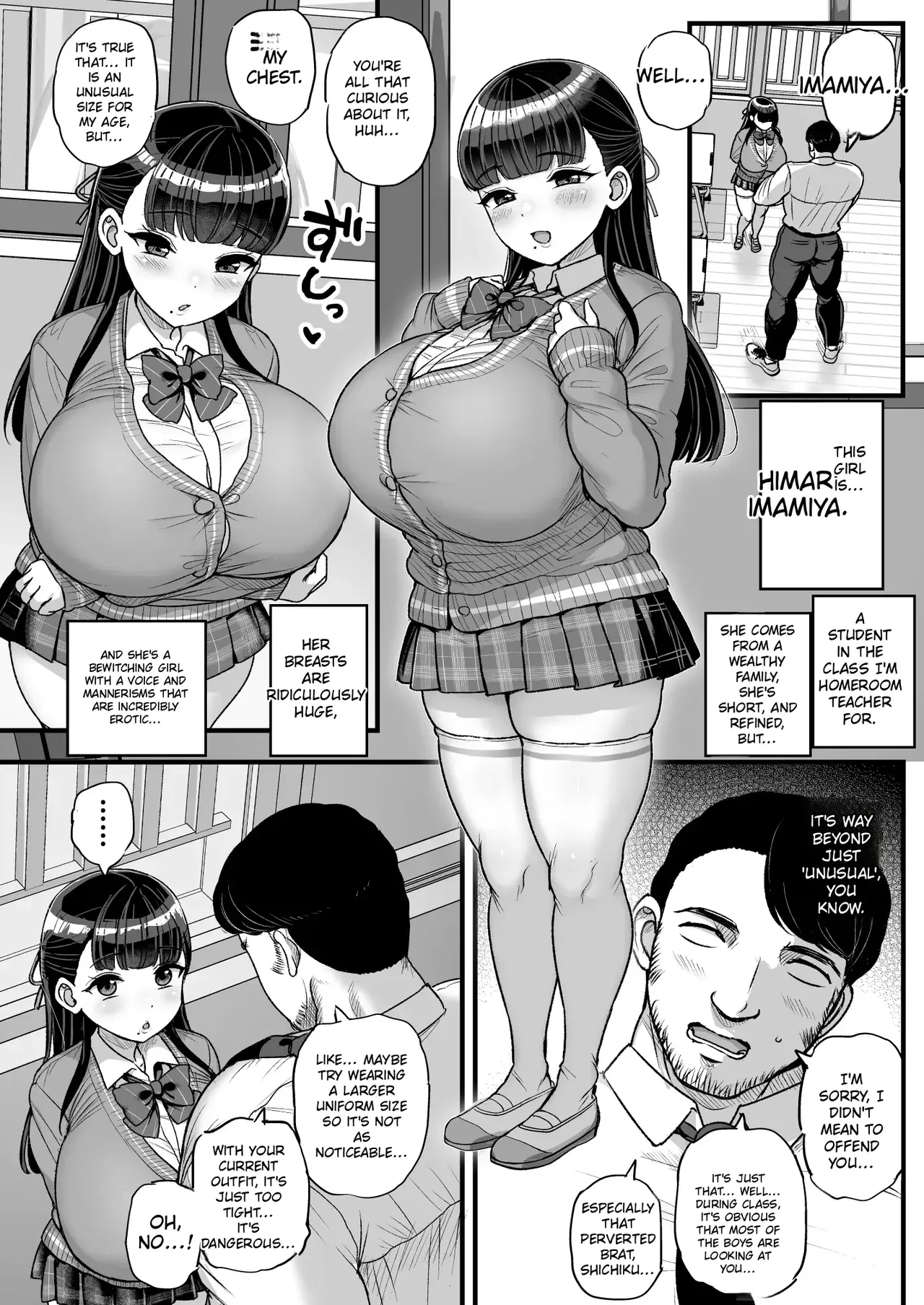 There’s no way the teacher can win against a short, busty female student. page 3 full