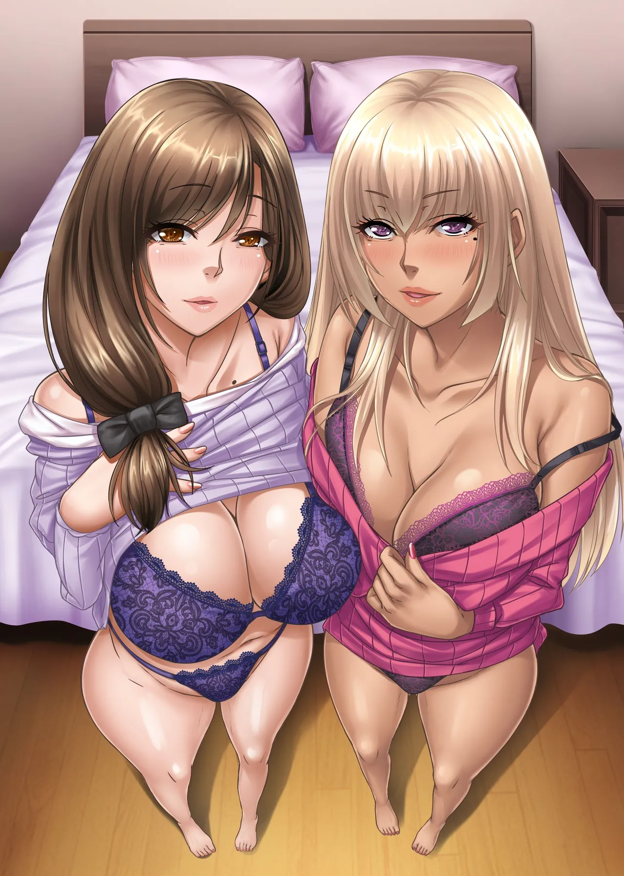 Tonari Hitozuma-tachi ga Yuuwaku Shite Kuru Ken. Bitch Hitozuma Darake no Mansion de Sakusei Haramase Josei Yuui Harem page 1 full