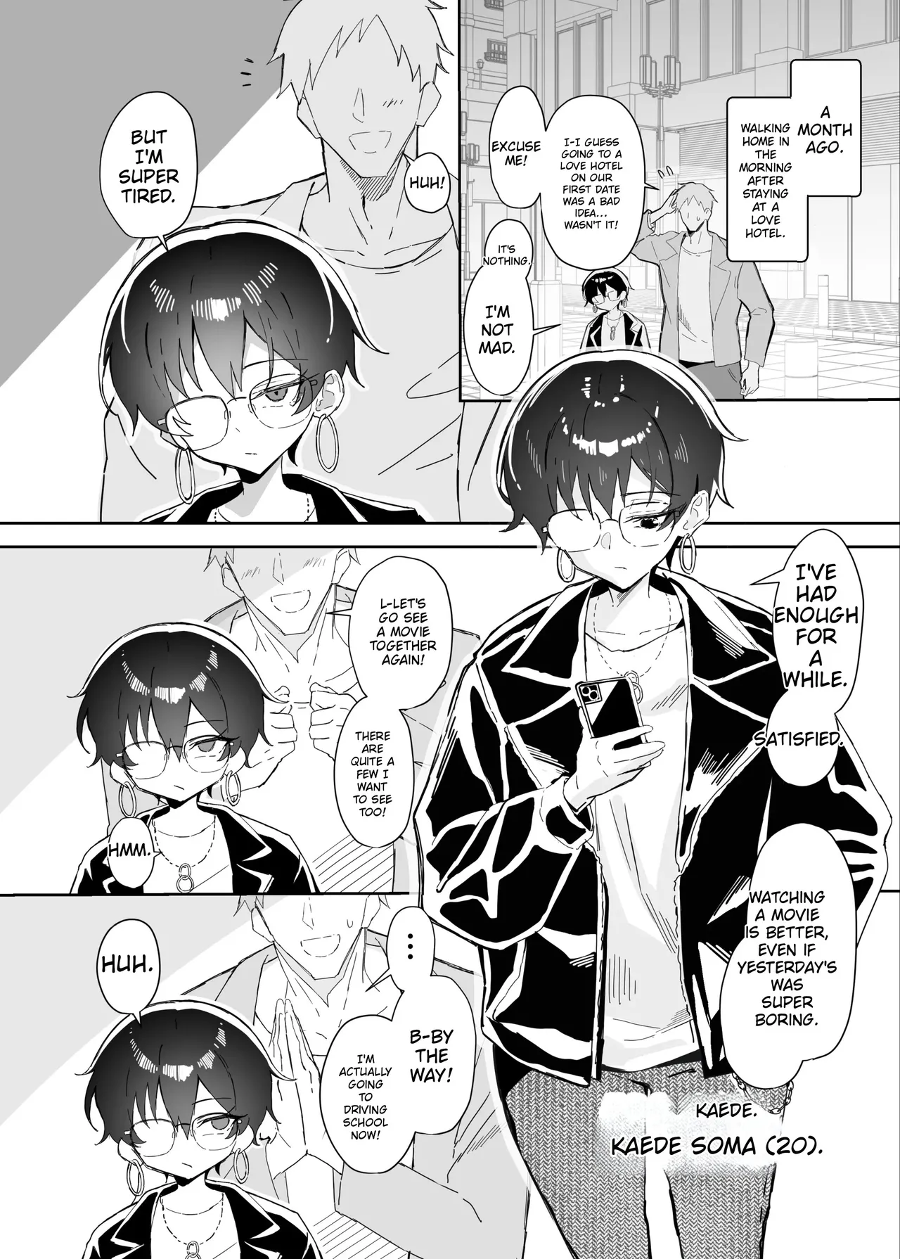 Buaisou na Kakure Kyonyuu Boyish Kanojo to Taikutsu na Date 2 | A Boring Date with My Boyish Girlfriend  – Part 2 page 5 full