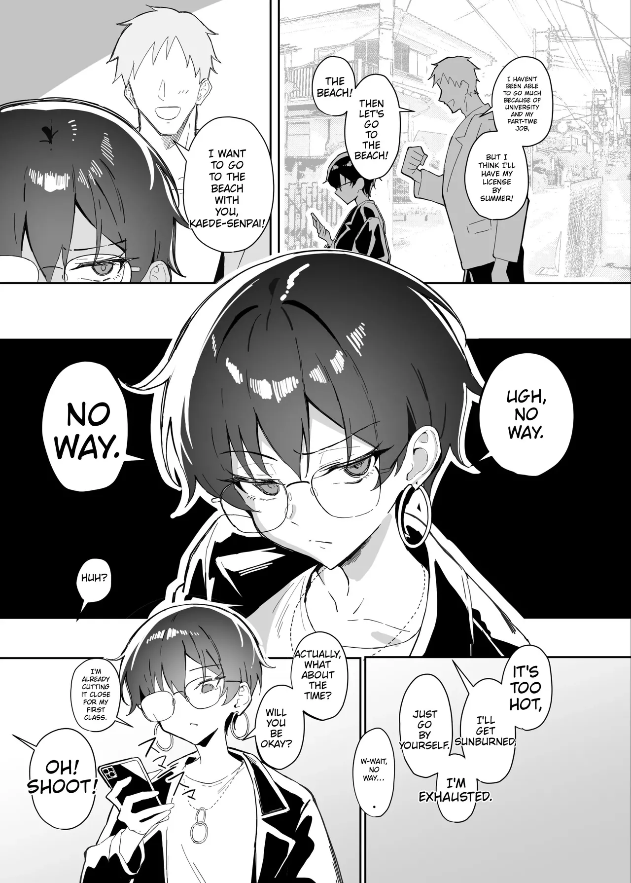 Buaisou na Kakure Kyonyuu Boyish Kanojo to Taikutsu na Date 2 | A Boring Date with My Boyish Girlfriend  – Part 2 page 6 full