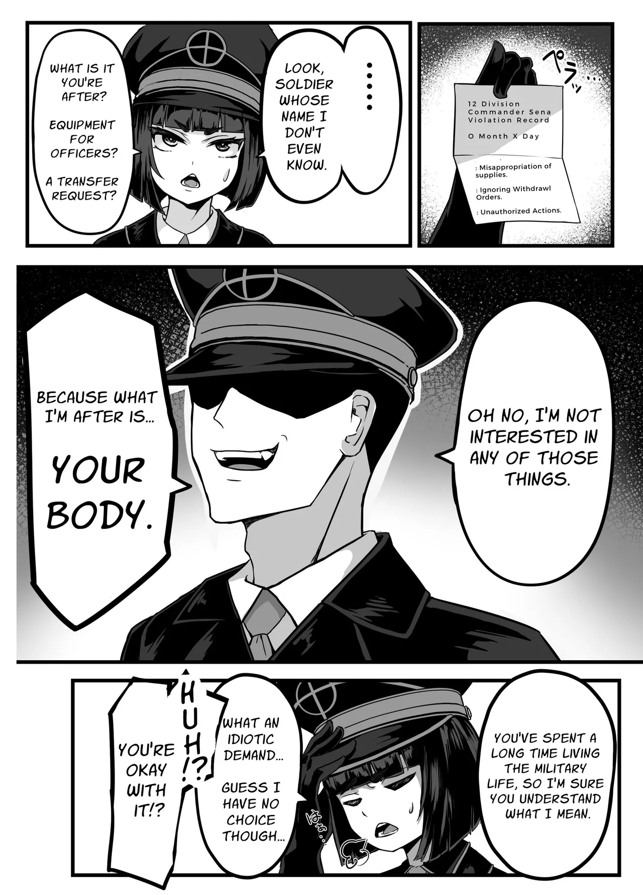 Toshishita no Joukan no Yowami ni Tsukekonde Kairaku Ochi Saseru Hon | Taking Advantage of a Superior Officer's Weakness to Pleasure Corrupt Her page 6 full