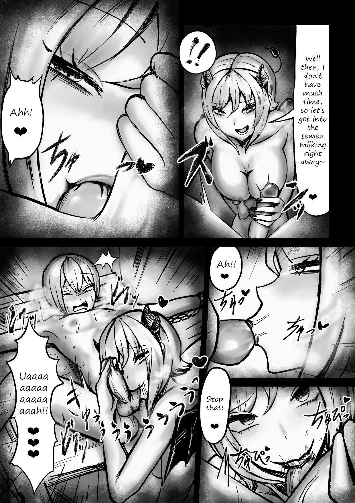 Succubus pin salon~ A story about a hero being captured and reduced to nothing more than a penis to be licked by succubi~ page 10 full