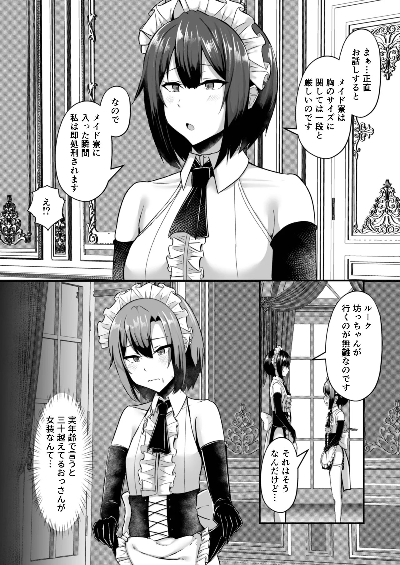 Hinnyuu Utopia no Kakure Kyonyuu 2 ~Kinsei Bakunyuu Bare kara Hajimaru Ouji Senzoku W Maid Tanetsuke Kyouiku~ page 7 full