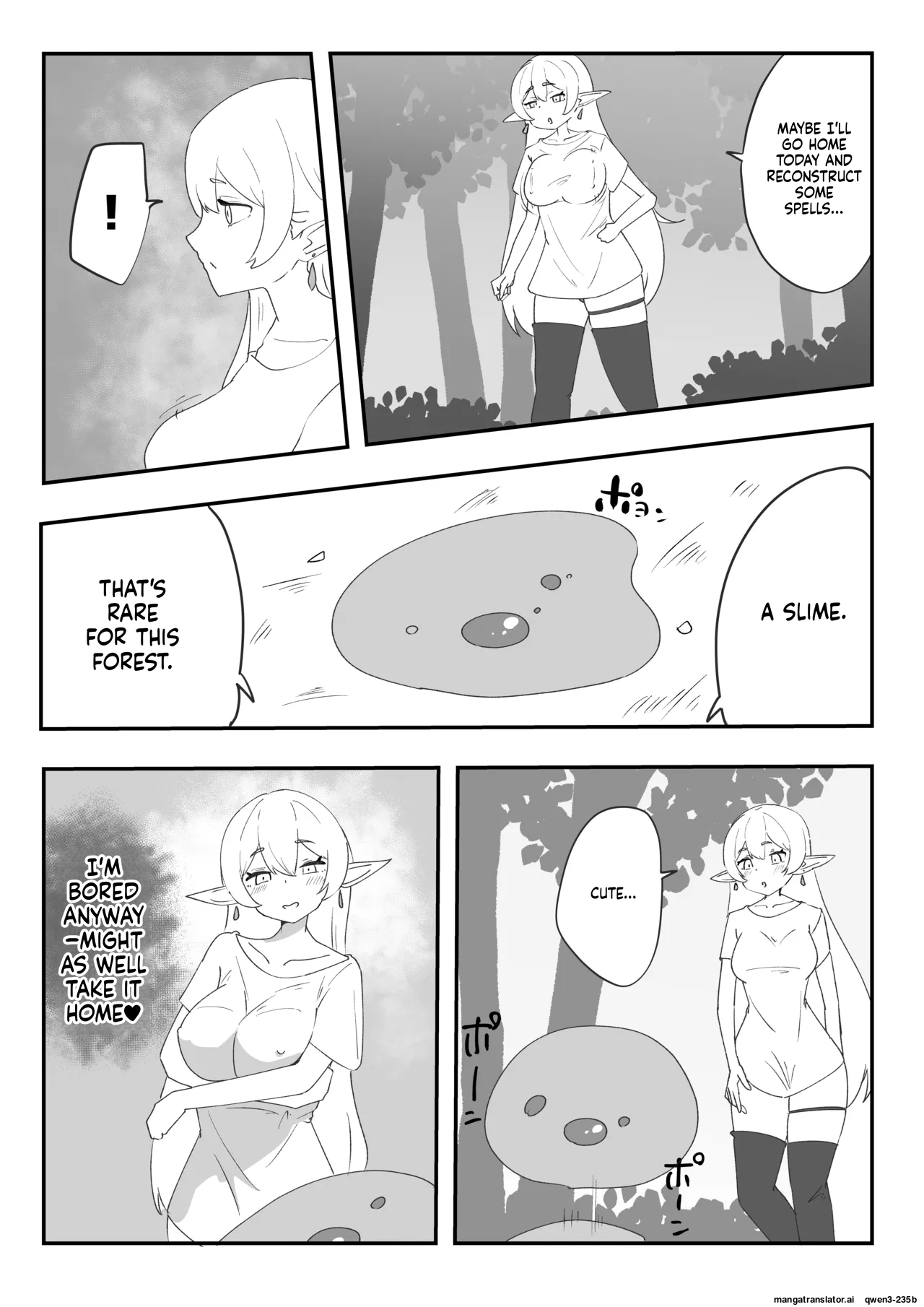 Minarenai Shokushu Slime o Hirotta Dakenanoni page 3 full
