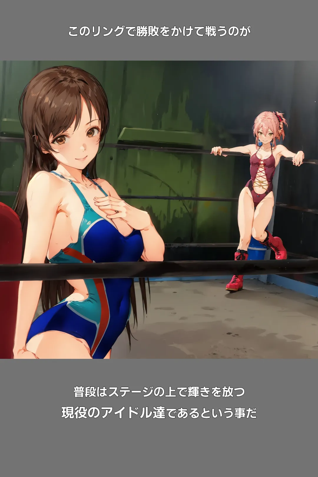 【アイマスプロレス】新田美波VS城ヶ崎美嘉 page 2 full