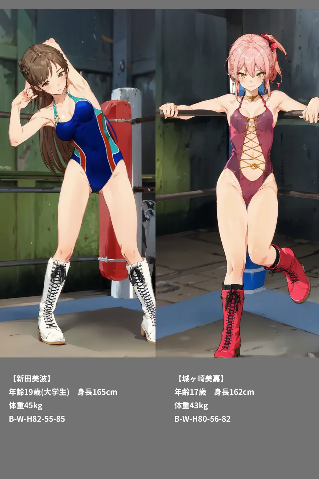 【アイマスプロレス】新田美波VS城ヶ崎美嘉 page 3 full
