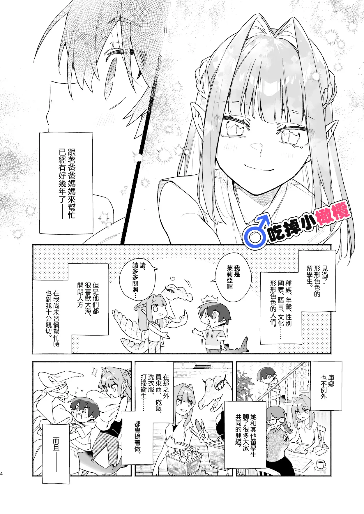 ♂ Ga uke. Wani-chan × same-kun | 吃掉小鲨鱼。鳄鱼姐姐x小鲨鱼 前篇 page 4 full