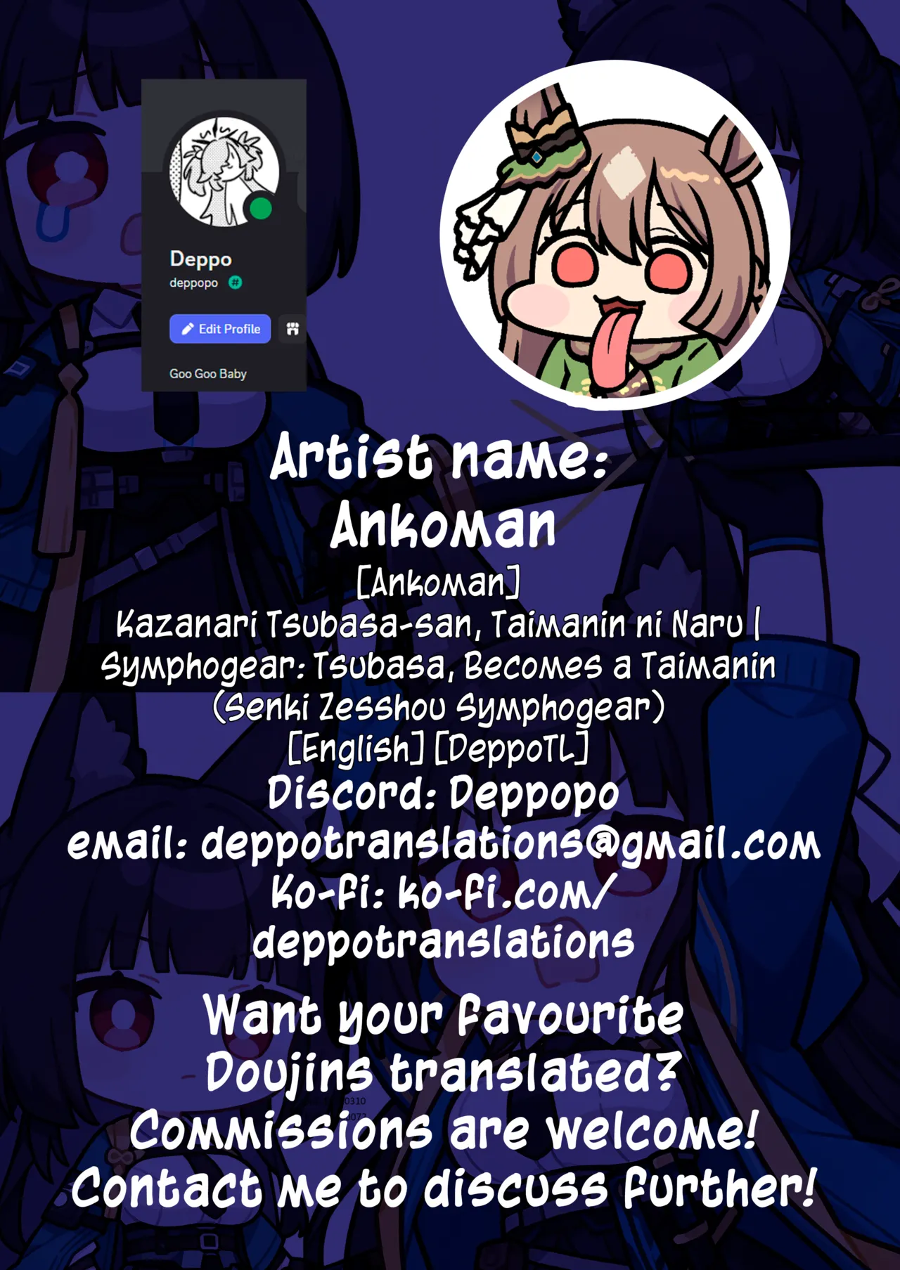 Kazanari Tsubasa-san, Taimanin ni Naru | Symphogear: Tsubasa, Becomes a Taimanin page 8 full