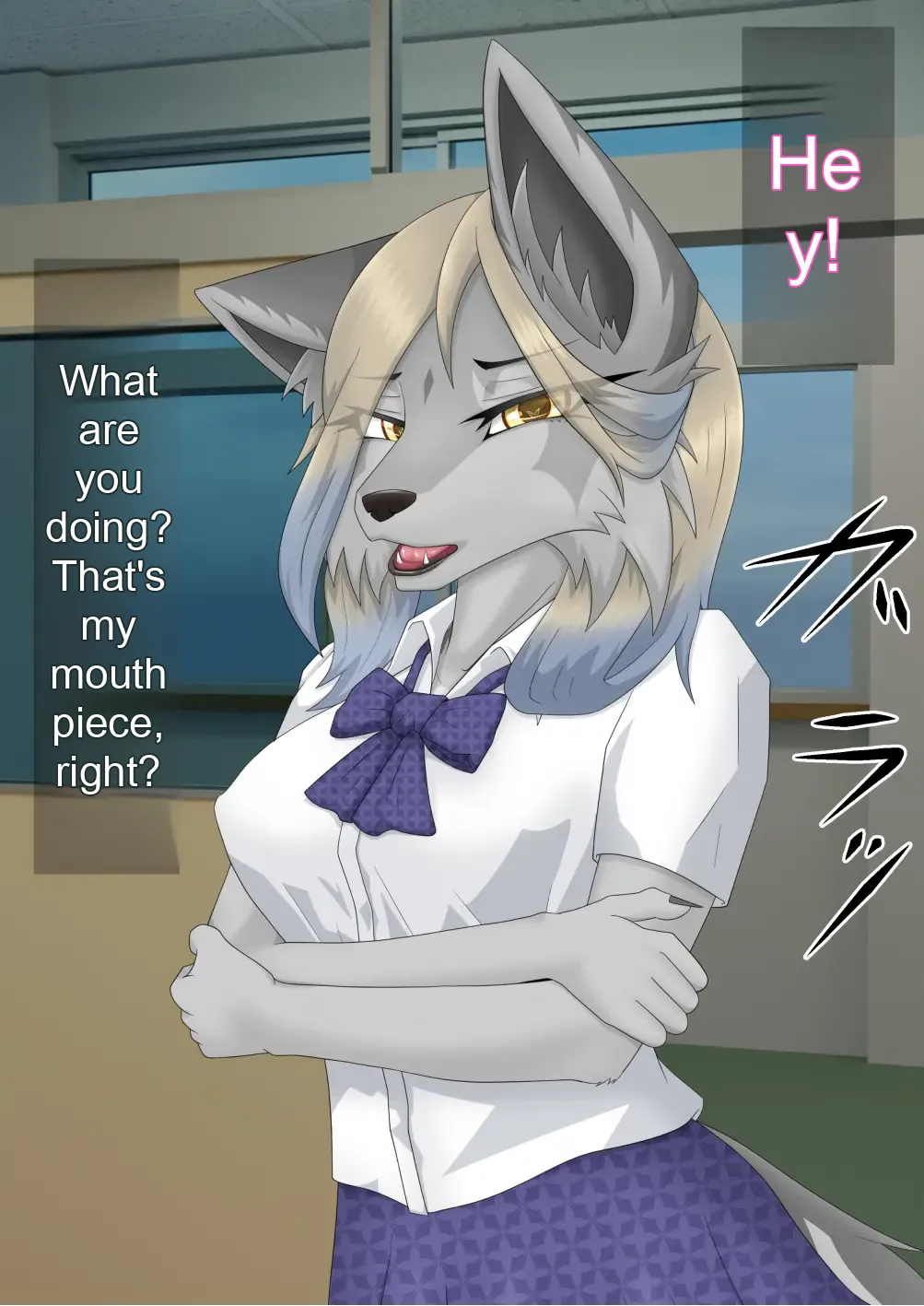 Getting relentlessly teased with her mouth by Nemophila, the wolf girl high schooler!! page 6 full