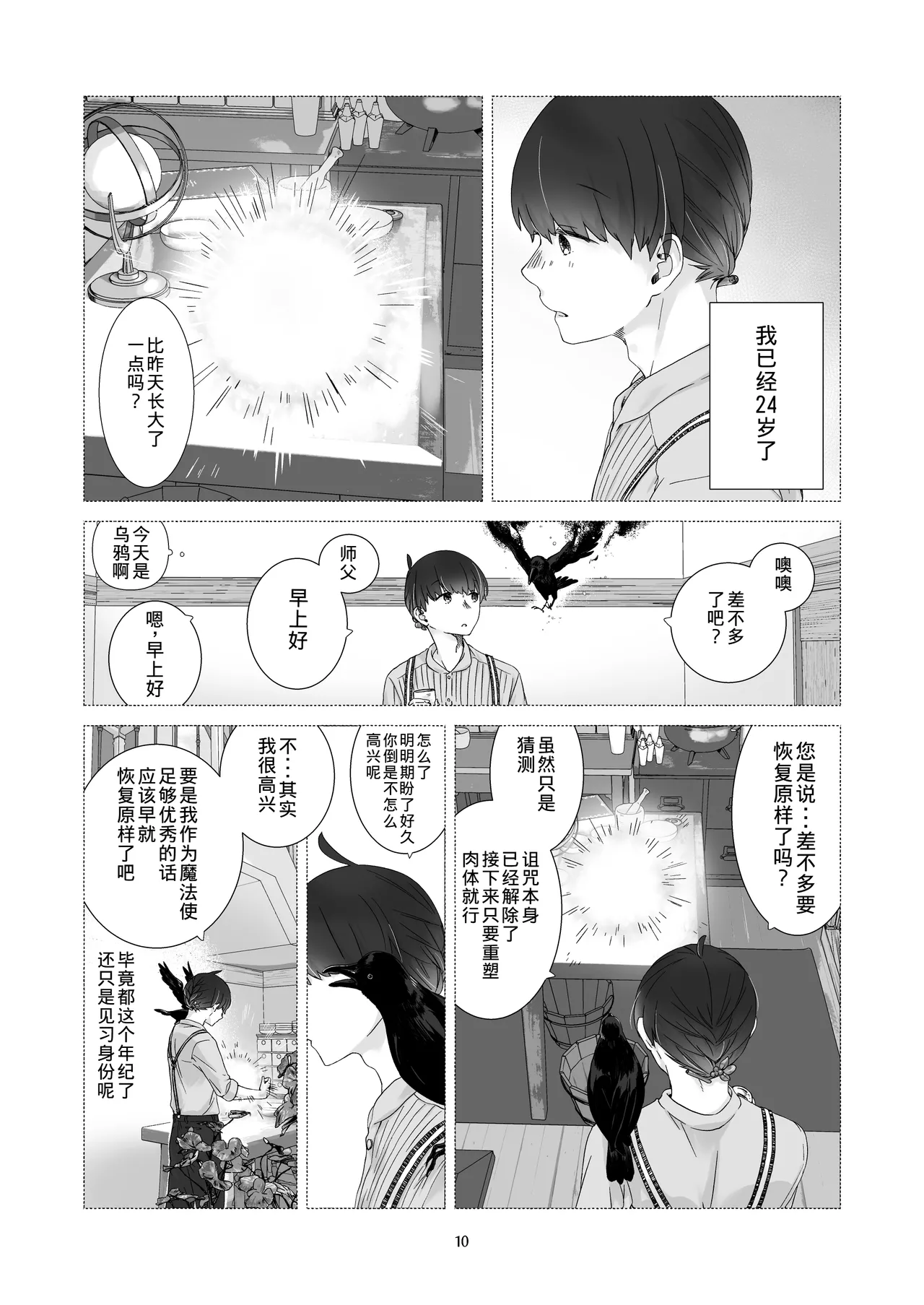 Minarai Mahoutsukai-kun to Hana no Namae - Apprentice Wizard and his Bluebell Flower. page 9 full