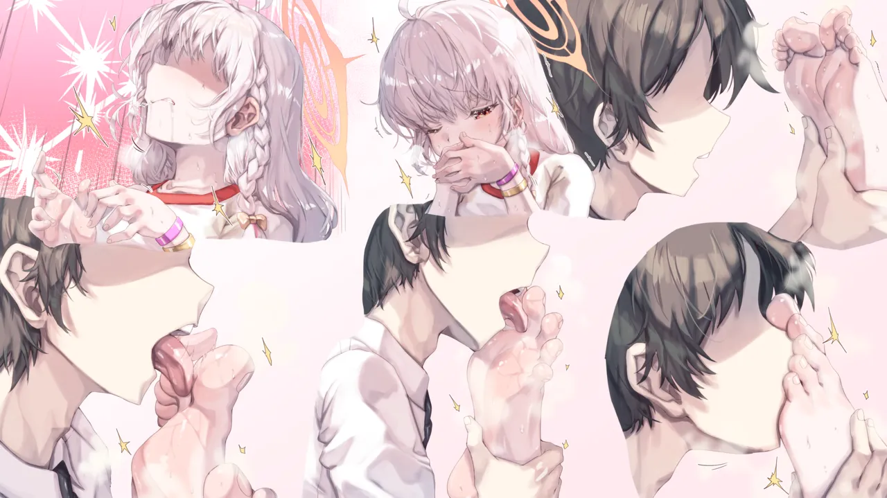 ハルナちゃんの素足を洗ってくれる絵 page 5 full