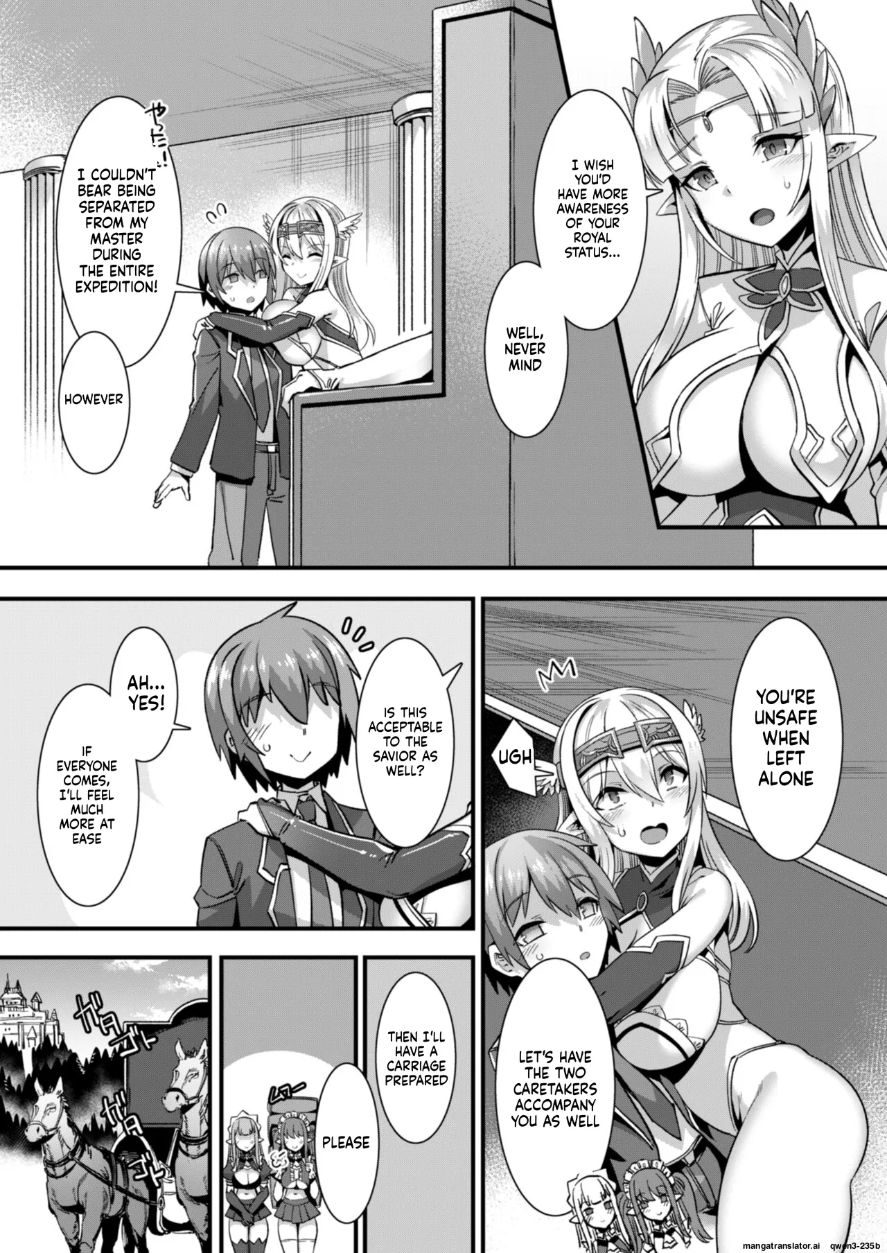 Ore no Seieki o Motomeru Kemomimi Mikohime o Party de Rouraku shite Kozukuri Harem Ecchi ~Otoko ga Umarenai Isekai e Shoukan sareta Ore ga Heroine o Ategawarete Kozukuri Ecchi 3~ page 4 full