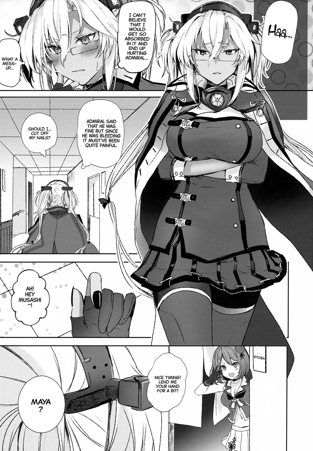 Musashi-san no Yoru Jijou Hisho-kan no Sajikagen-hen | Musashi's Nightly Affairs: The Secretary Ship's Determination - page 4 full