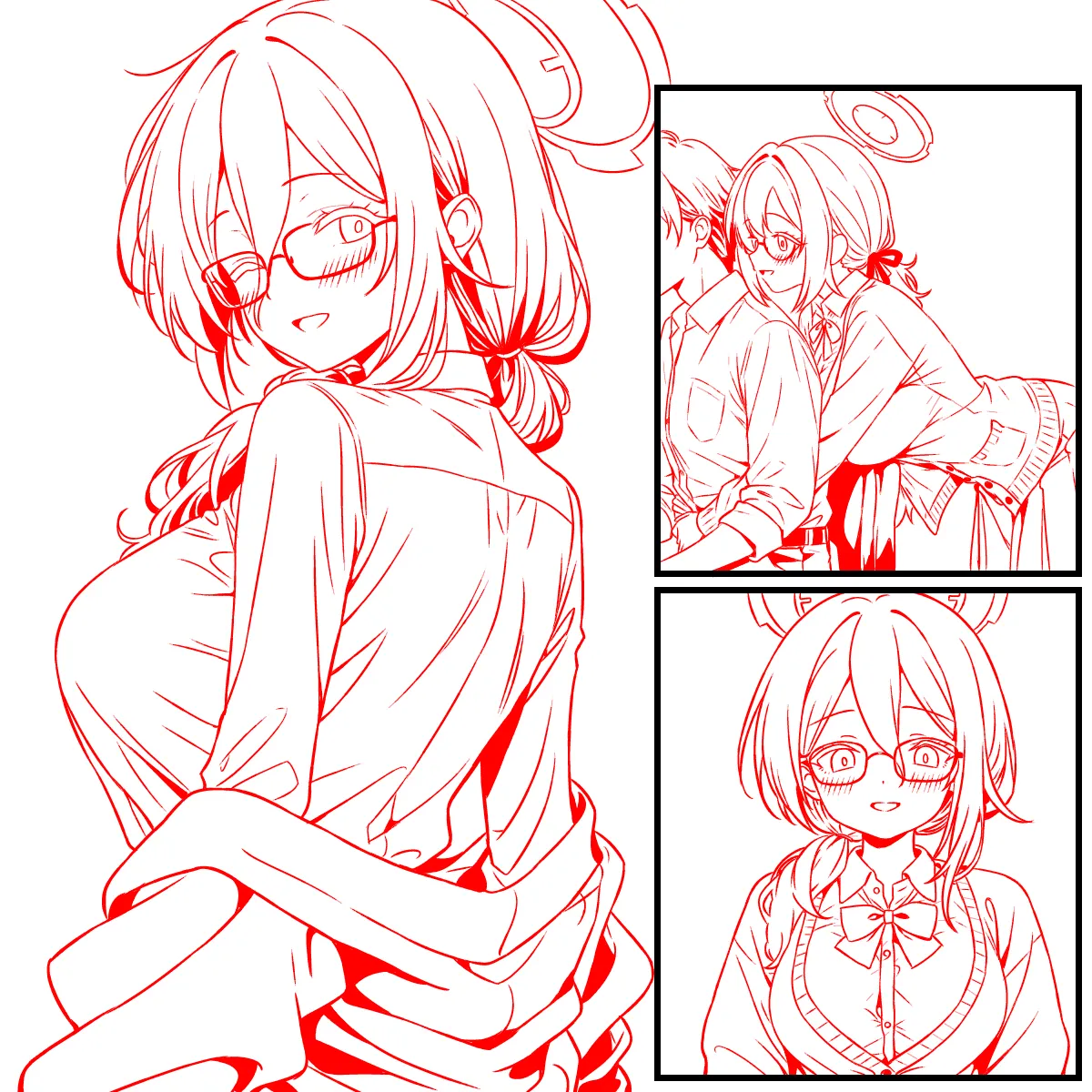 距離の縮め方を試すアカネ 制服 page 3 full