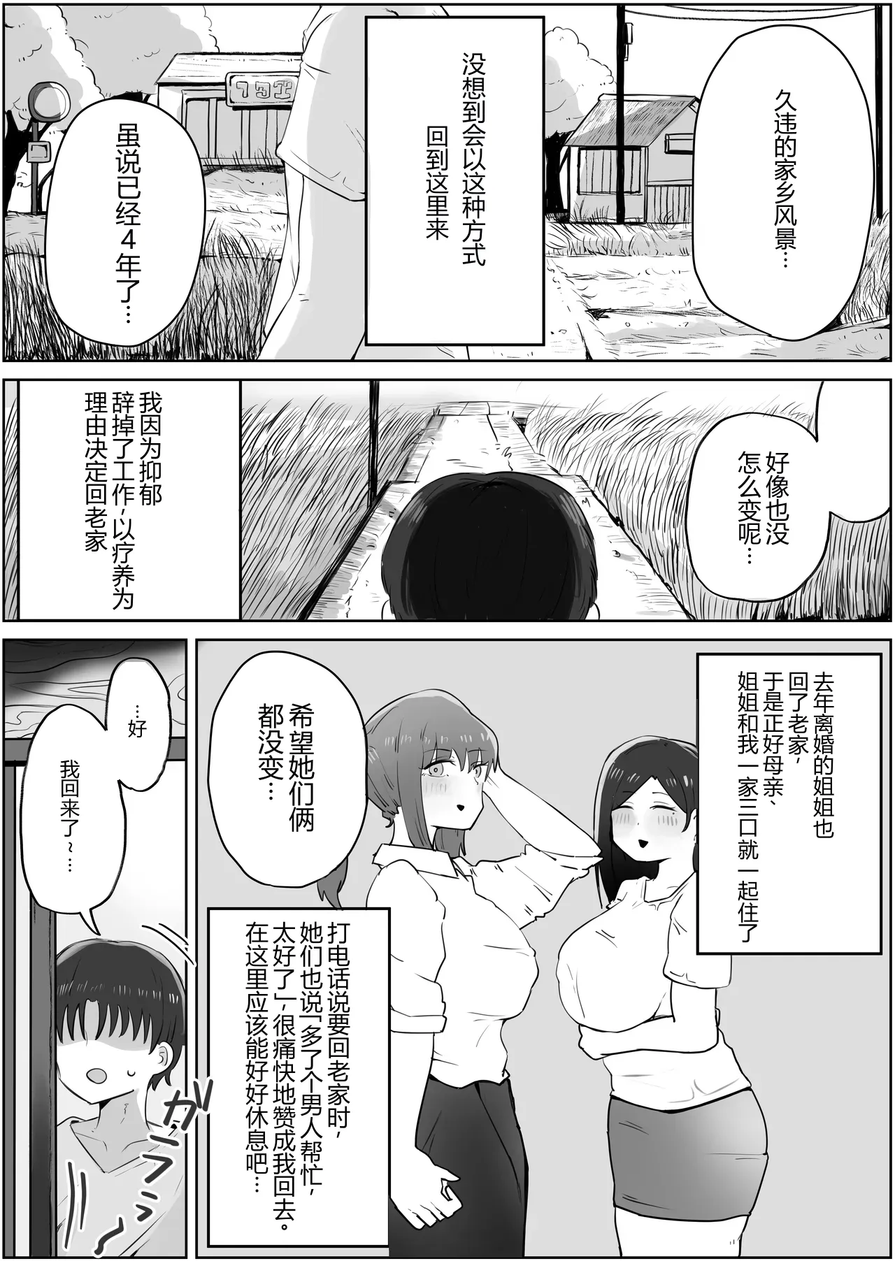 Yonnen Buri ni Jikka ni Kisei shitara Haha to Ane ga Kinjo no Kusogaki Domo no Mesu Pet ni Nat chinese page 2 full