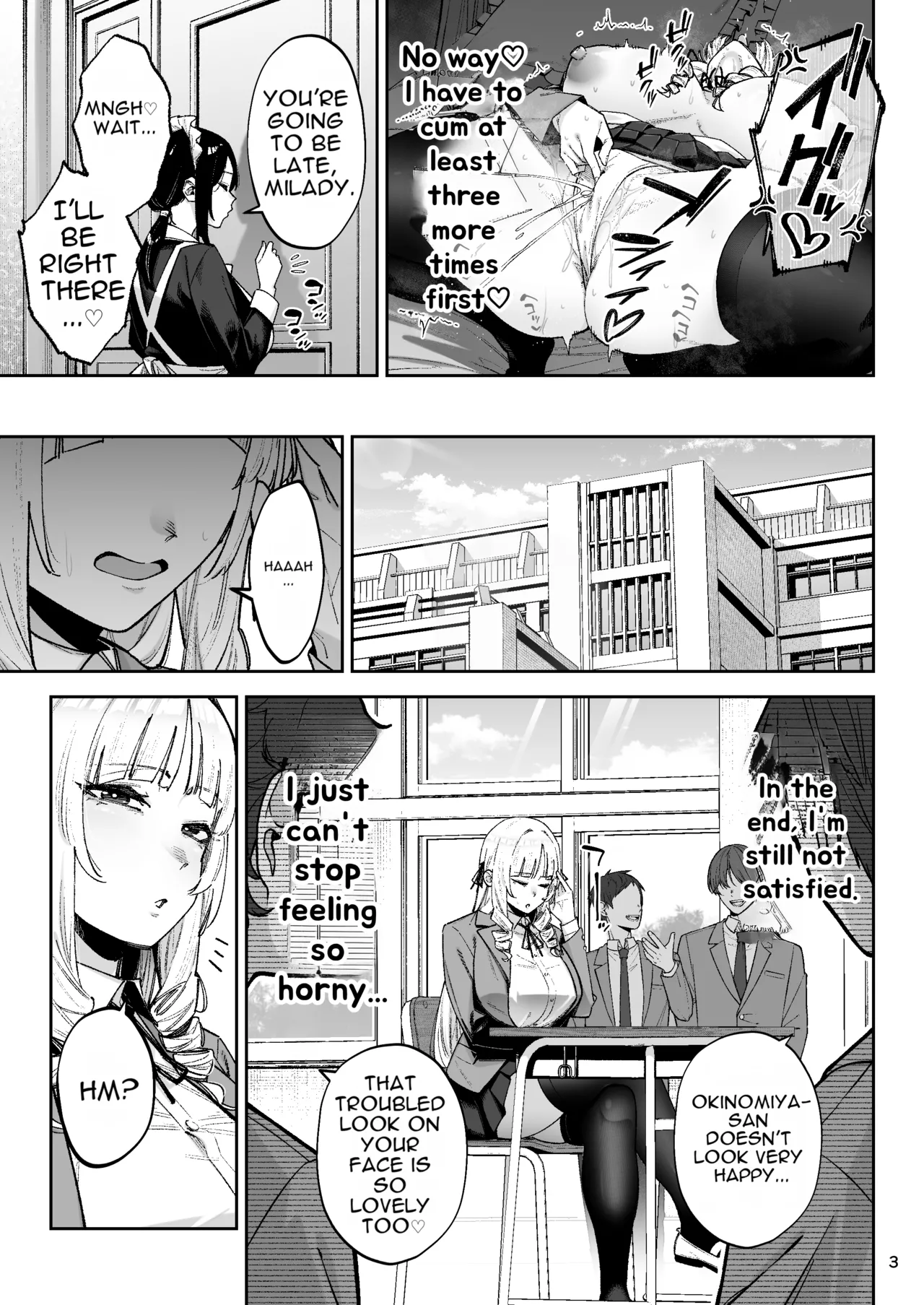 Go For It, You Horny Idiot Rich Girl! ~It's Only Natural That a Socialite Like Me Would Have Her Way With a Well-Endowed Commoner!~ page 4 full