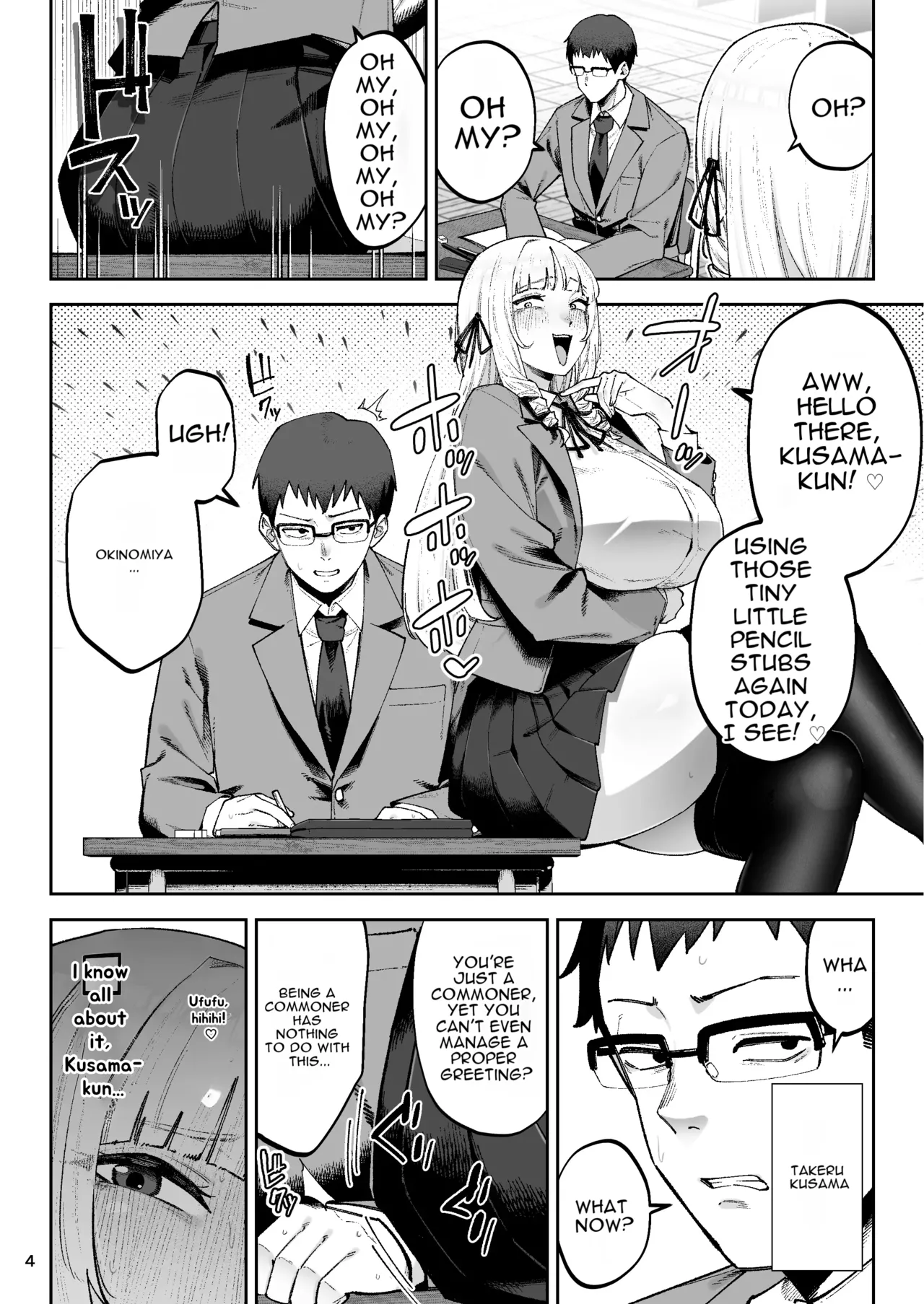 Go For It, You Horny Idiot Rich Girl! ~It's Only Natural That a Socialite Like Me Would Have Her Way With a Well-Endowed Commoner!~ page 5 full