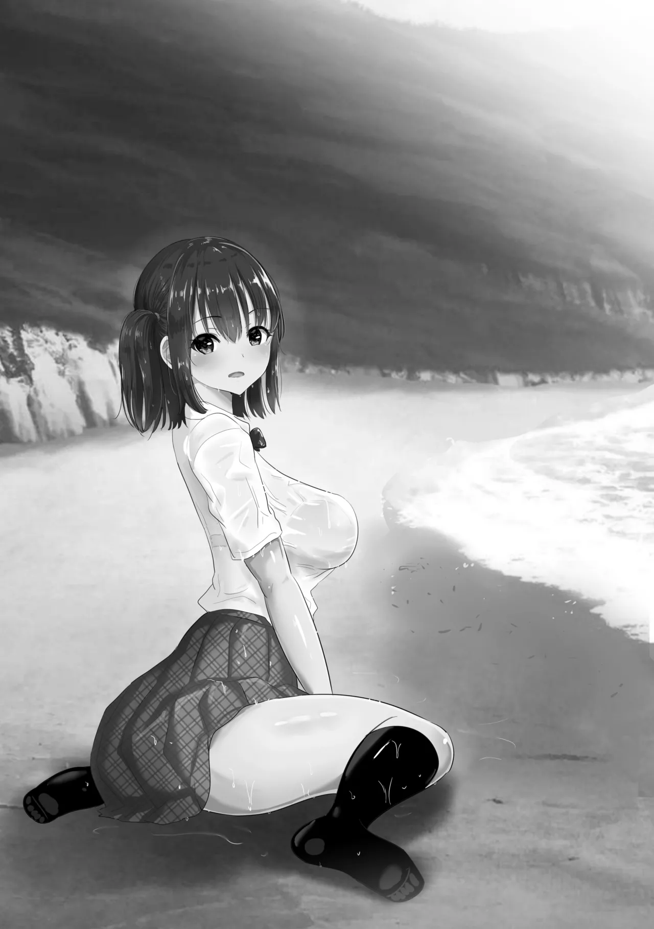 濡れ透け女子が大嫌いなセクハラ教師と2人きりのびしょびしょ無人島生活 page 2 full