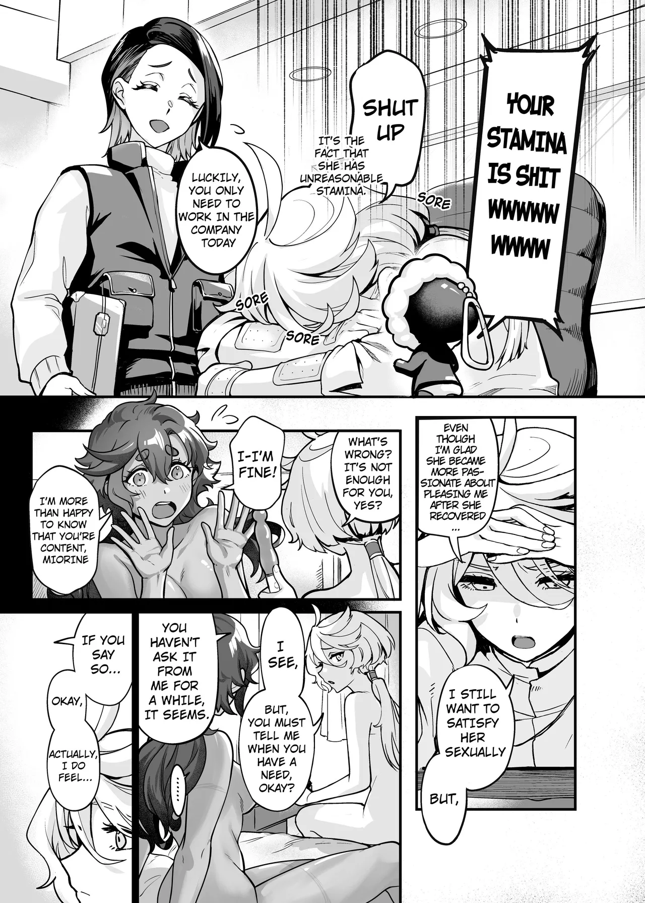 English "Let Me Have You Satisfied You Dummy" Digital Book - Mobile Suit Gundam THE WITCH FROM MERCURY page 6 full