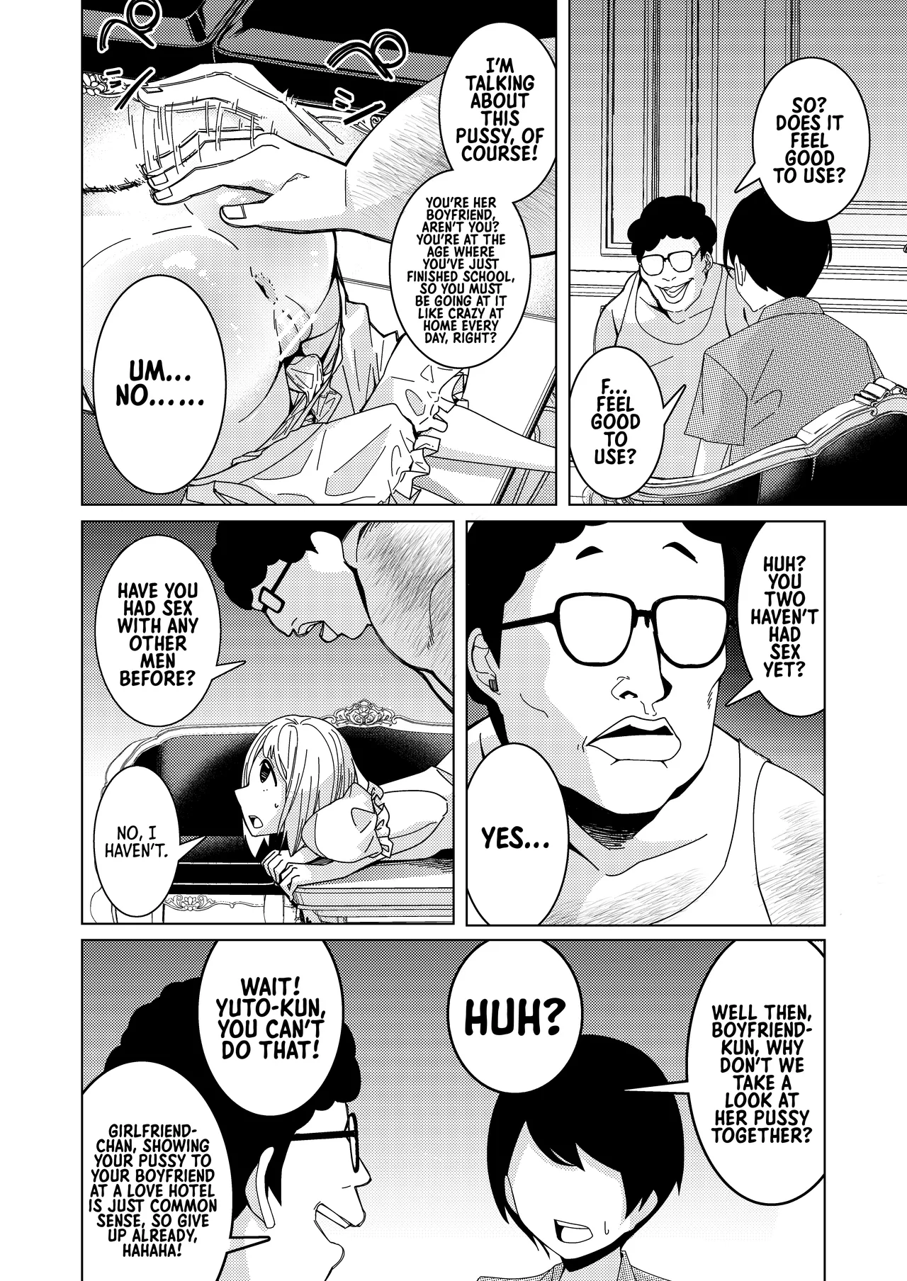 Saimin Appli de! ~Tsukiatte 3-kagetsu Hatsu Ecchi Mokuzen no Couple ni Ecchi no Shikata o Oshiete Mita~ | With a Hypnosis App! ~I Tried Teaching a Three-Month Couple that's About to Have Sex for the First Time How to Have Sex~ page 7 full
