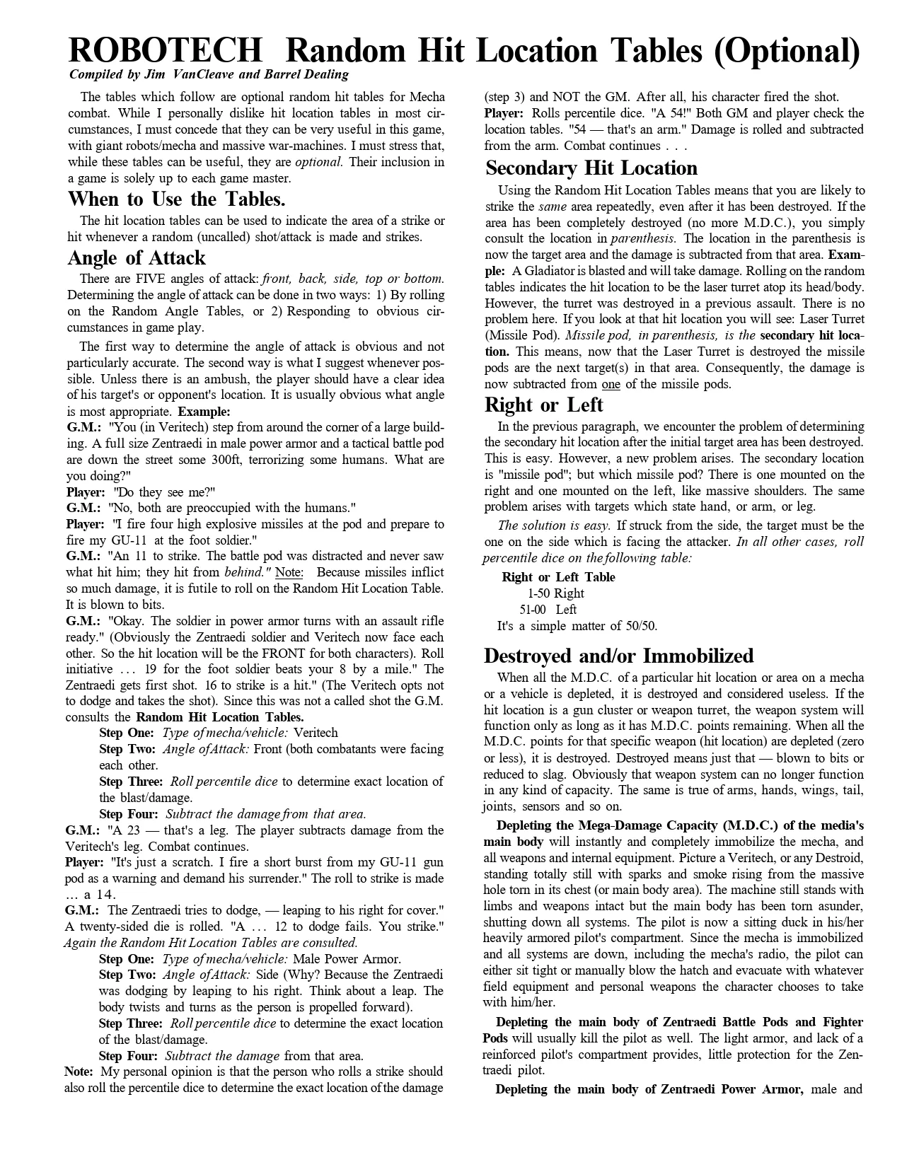 Robotech RPG - Book 2 The RDF Manual page 6 full