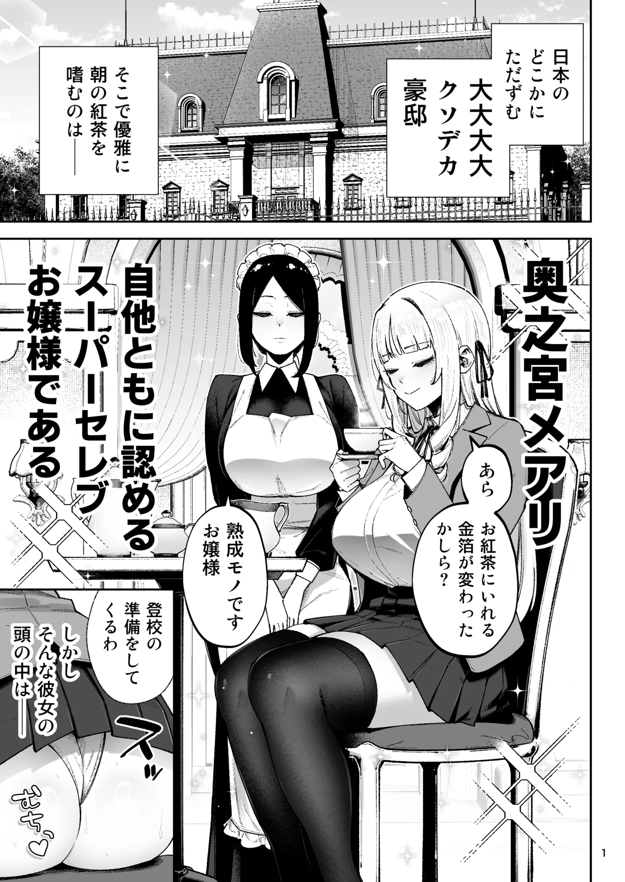 Soreyuke, Ero Baka Ojou-sama! 〜Celeb no Watashi ga Dekachin Shomin wo Tegome ni suru no wa Touzen desu!〜 page 3 full