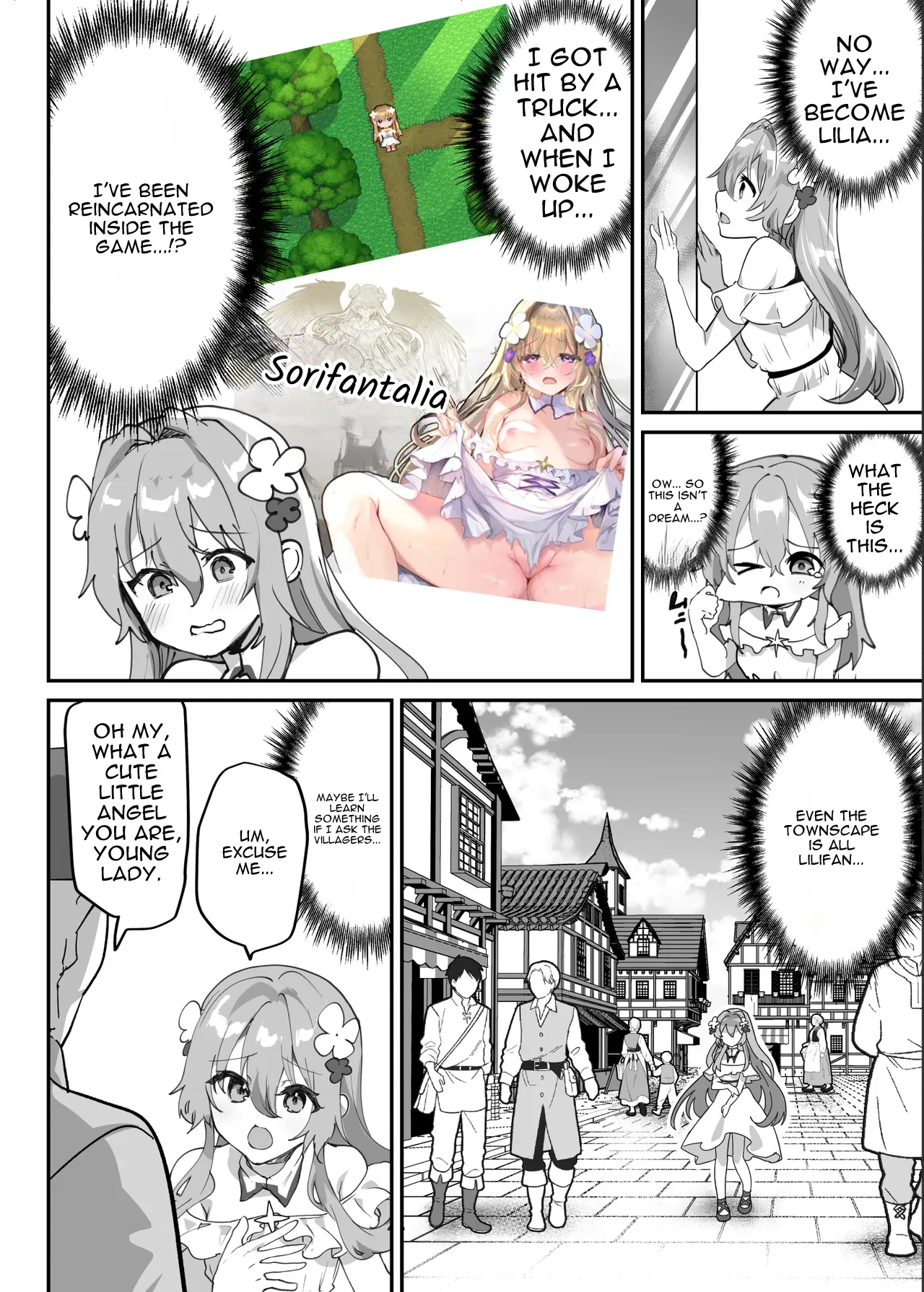 Ero RPG no Onna Shujinkou ni TS Tensei Shitara... ~Machi Ero Event & Haiboku Ecchi de Shojo Soushitsu~ page 9 full