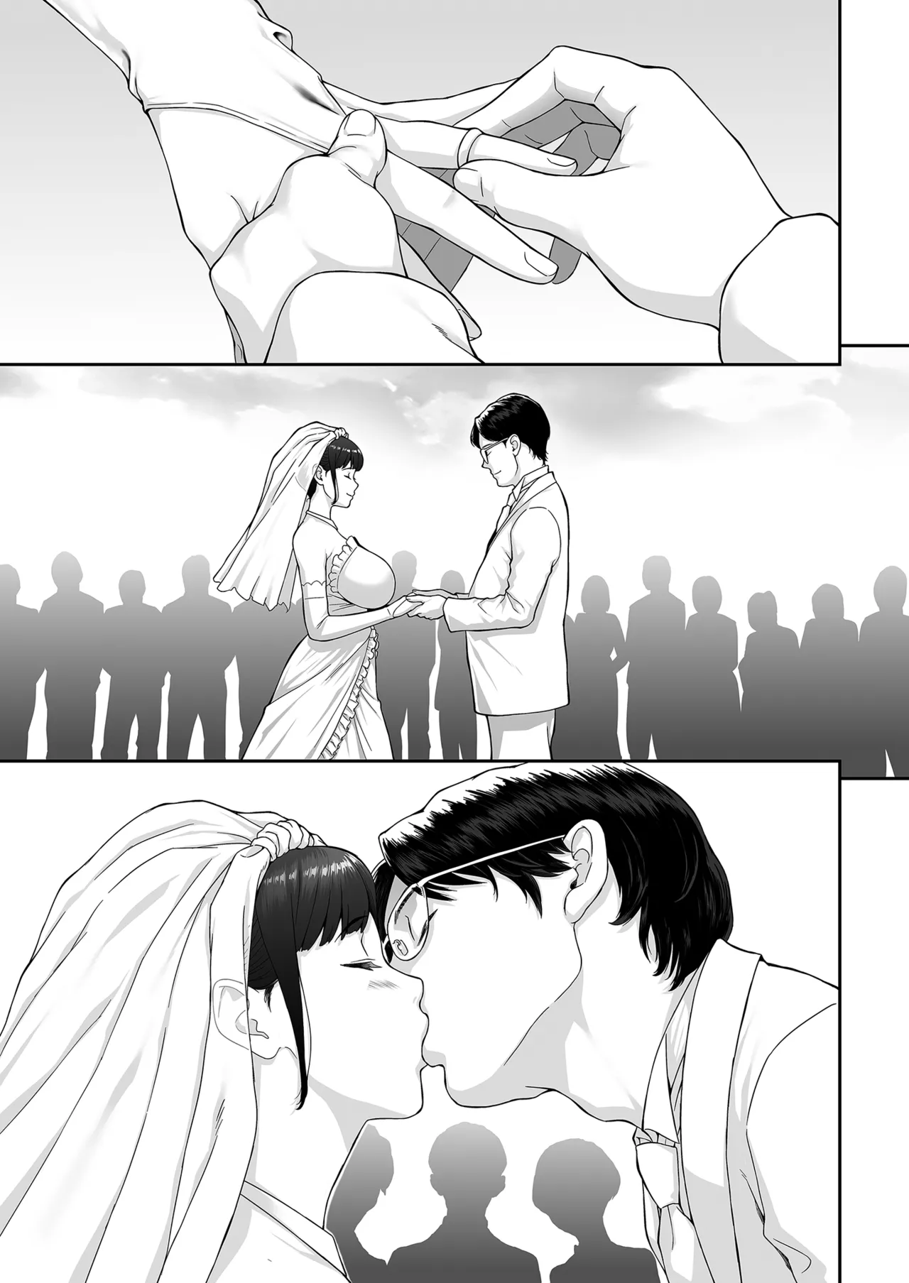 Happy Wedding ~Kyokon ni Otosare Haitoku no Kaikan ni Aragaenaku Natta Niizuma no Himitsu~ | Happy Wedding新婚快樂～敗給巨根的新婚人妻無法抗拒背德的快感～ page 3 full