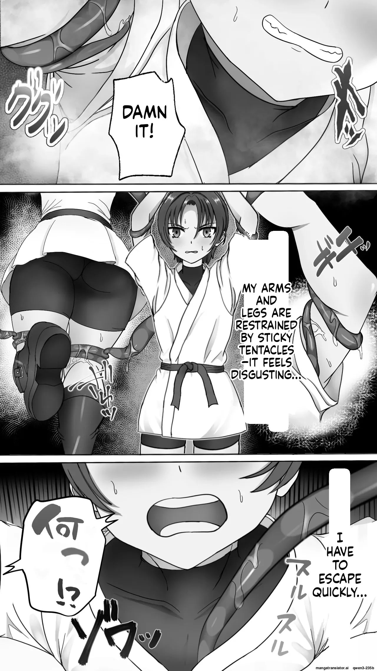 Shokusyu ni haiboku ! Kakutou musume chikubi iki & naedoko ka page 6 full