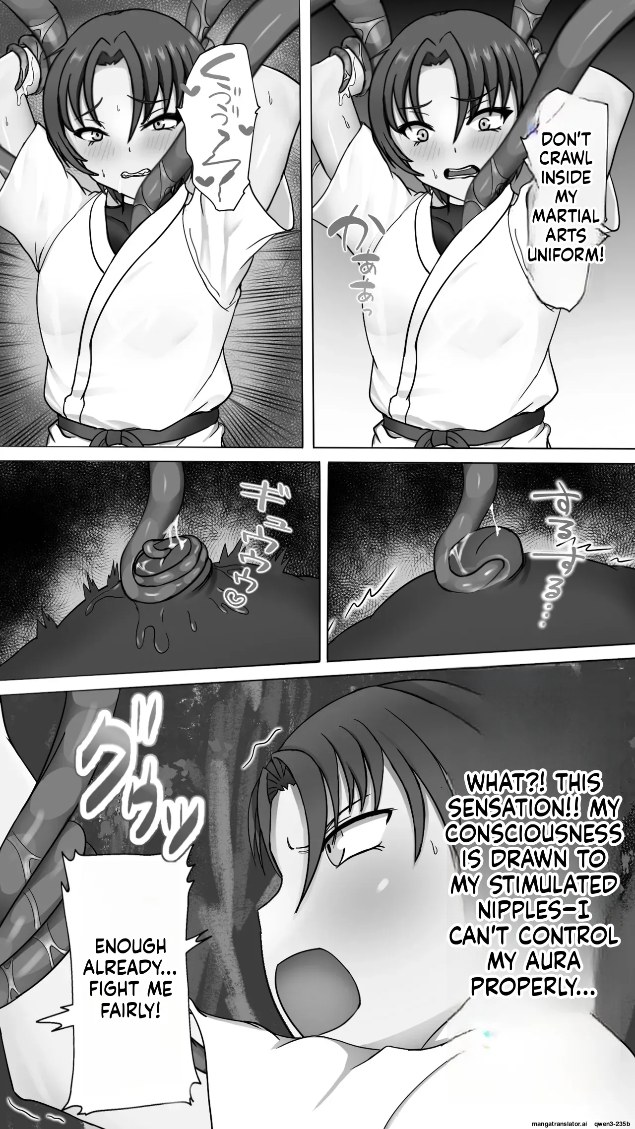 Shokusyu ni haiboku ! Kakutou musume chikubi iki & naedoko ka page 7 full