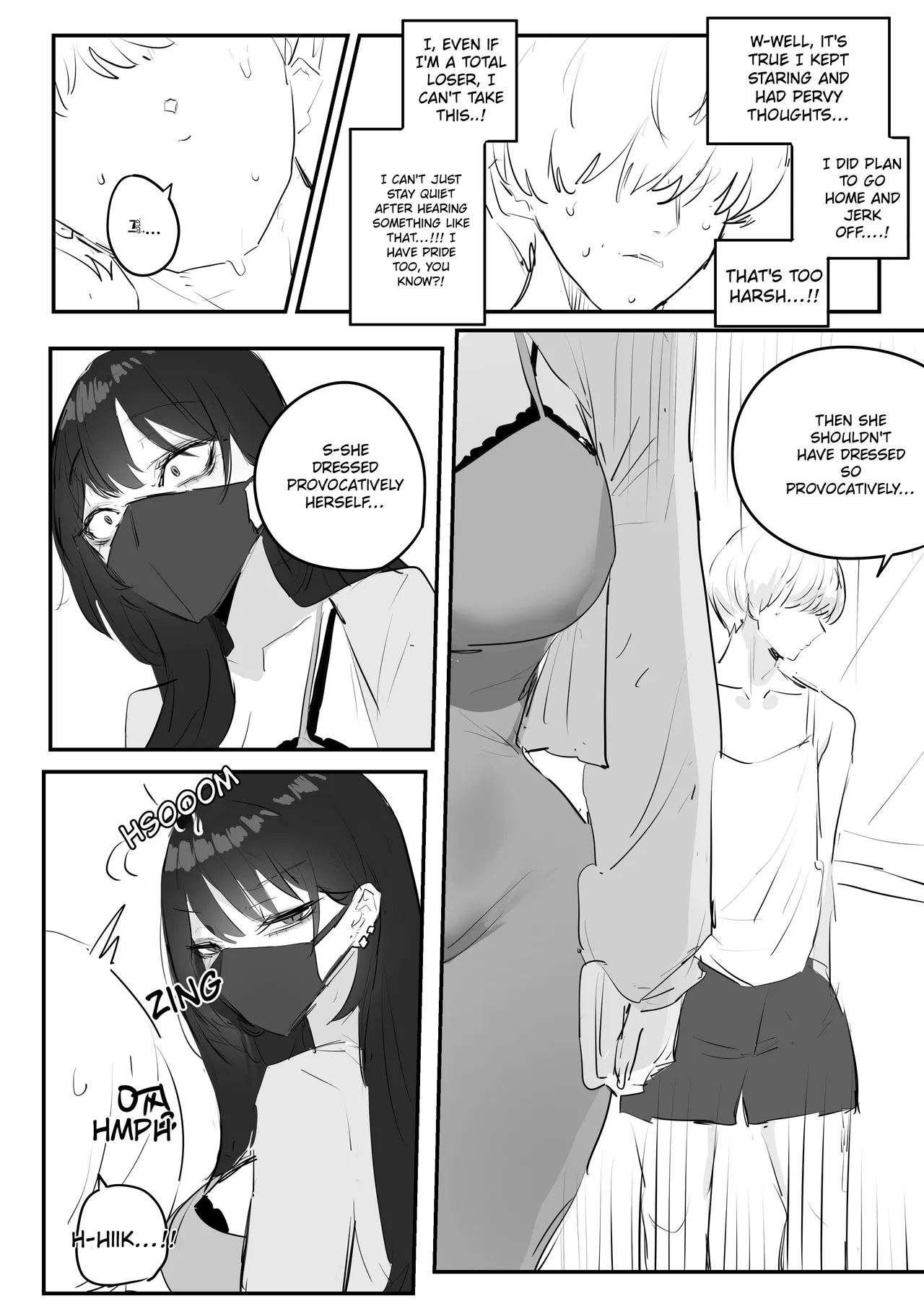 Comic about giving proper discipline to the downstairs neighbor lady... page 5 full